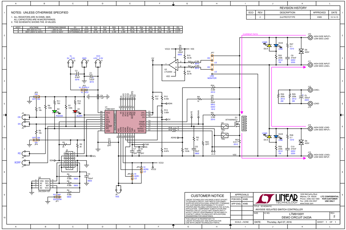 DC2423A - Schematic