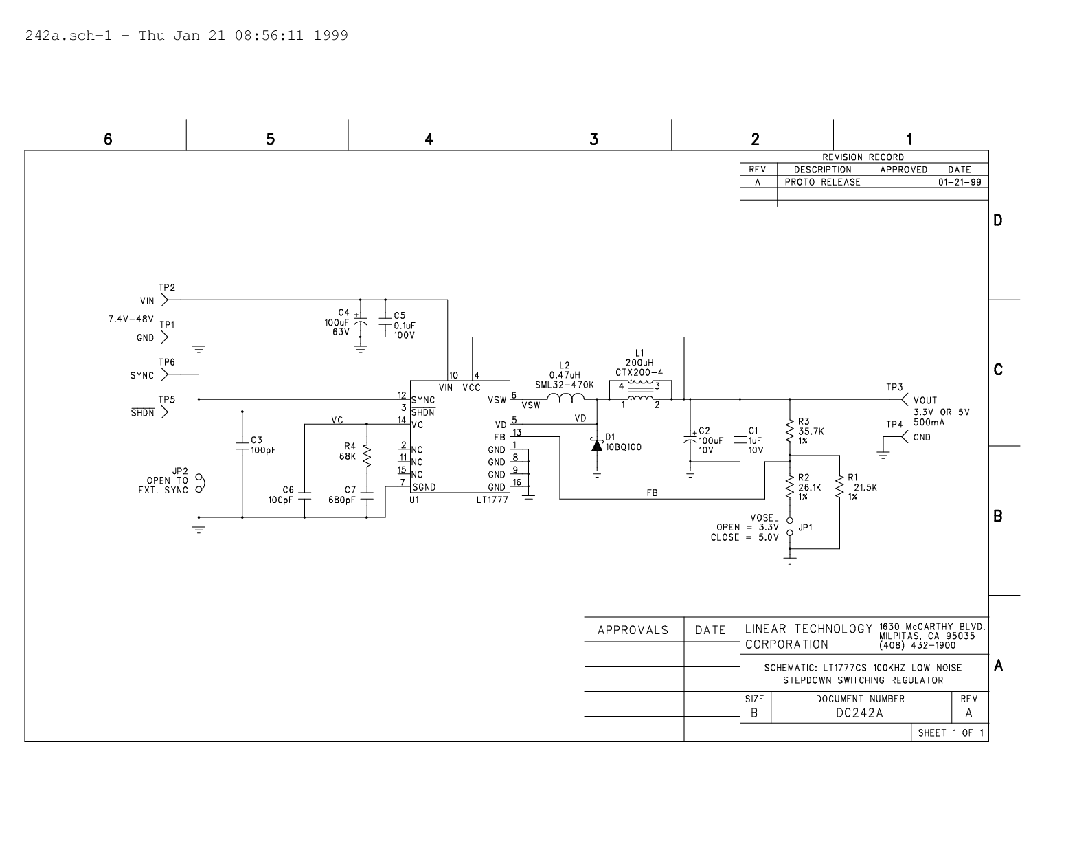 DC242A - Schematic