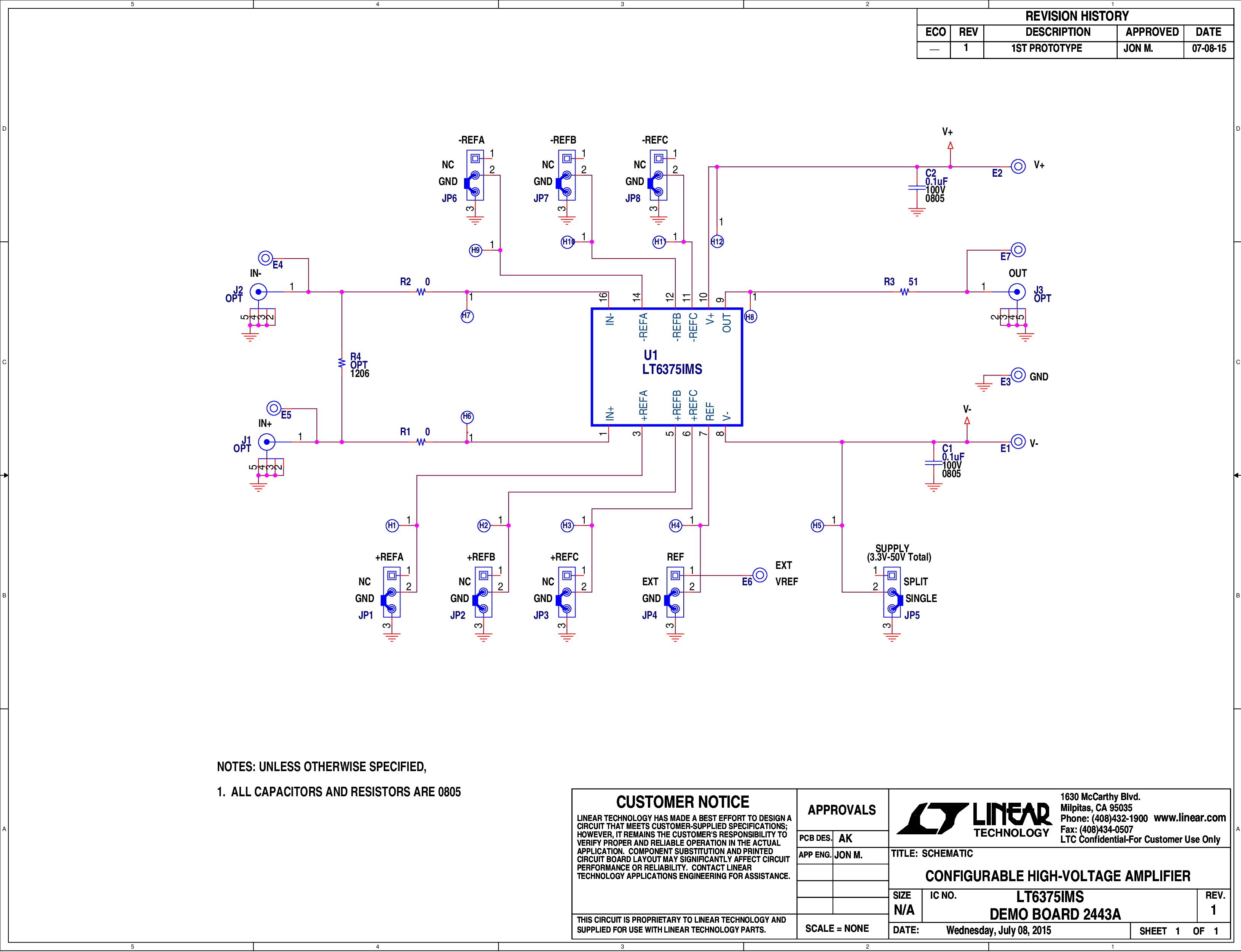 DC2443A - Schematic