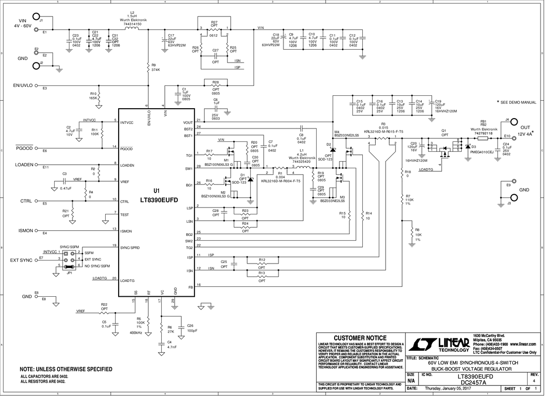DC2457A - Schematic