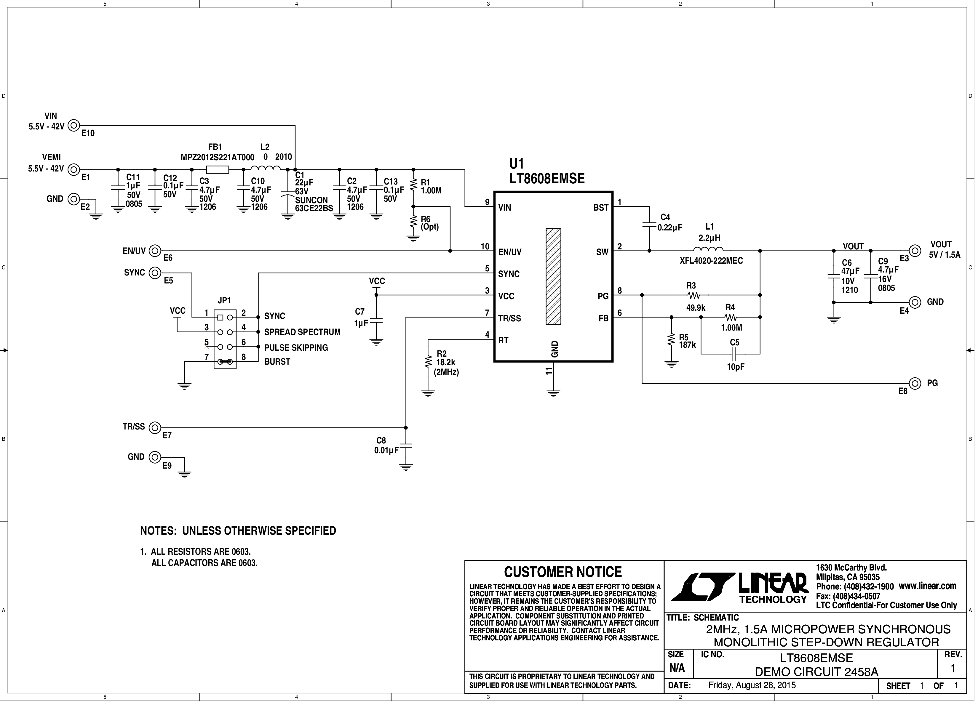 DC2458A - Schematic