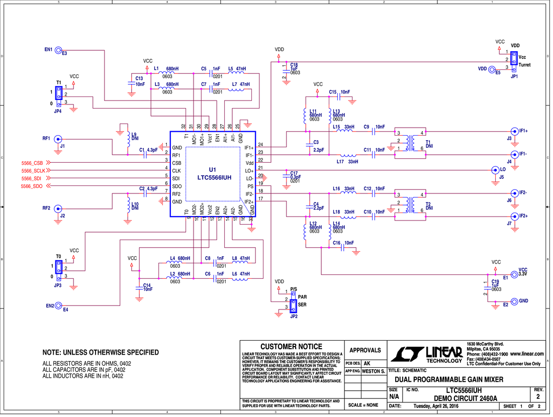 DC2460A - Schematic