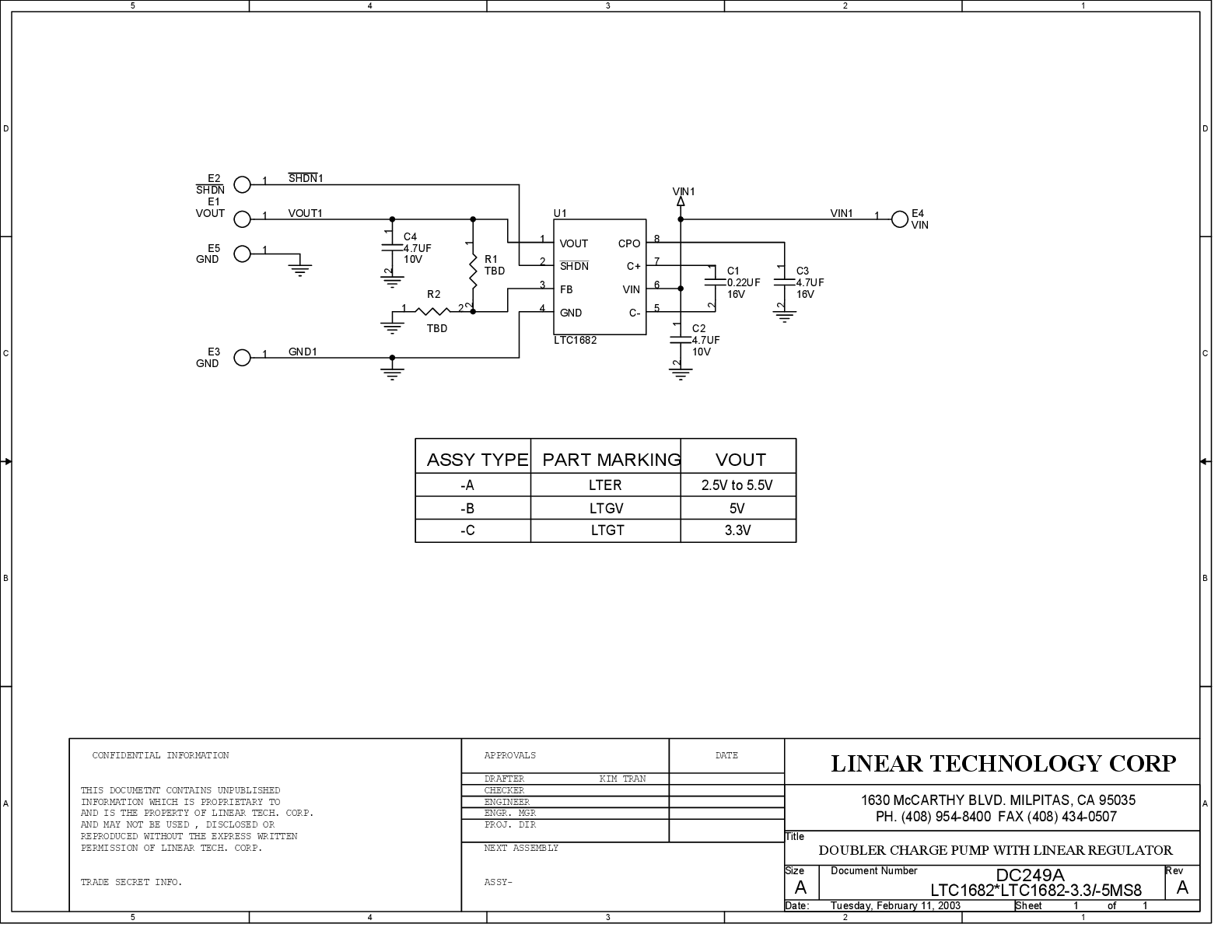 DC249A-A - Schematic