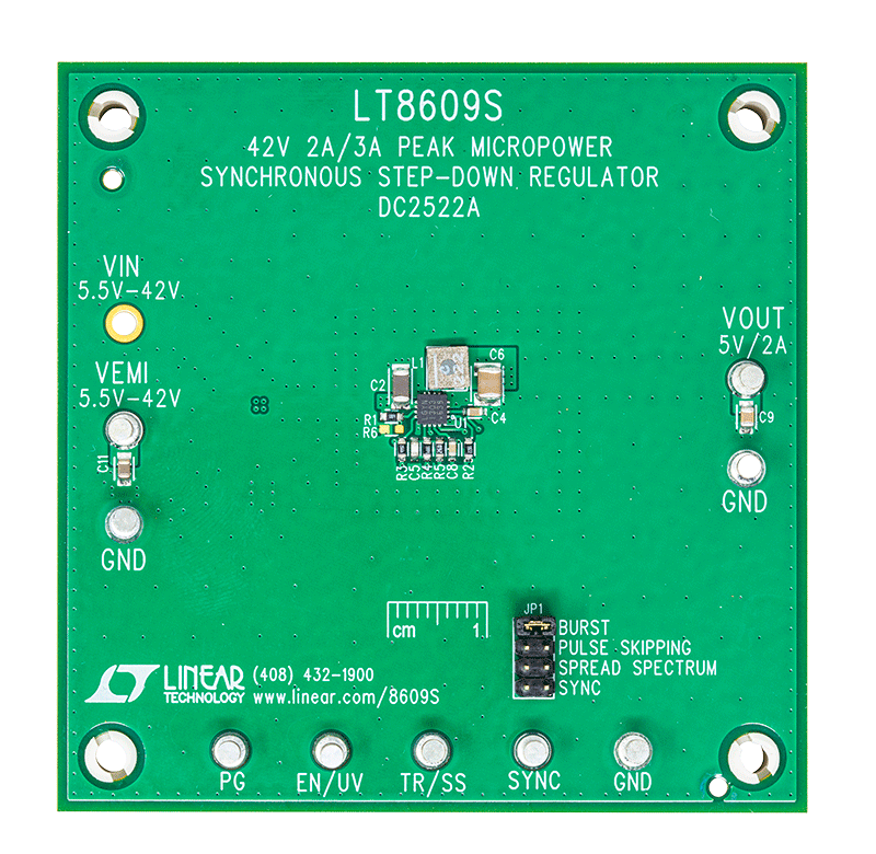 DC2522A Evaluation Board - Top View