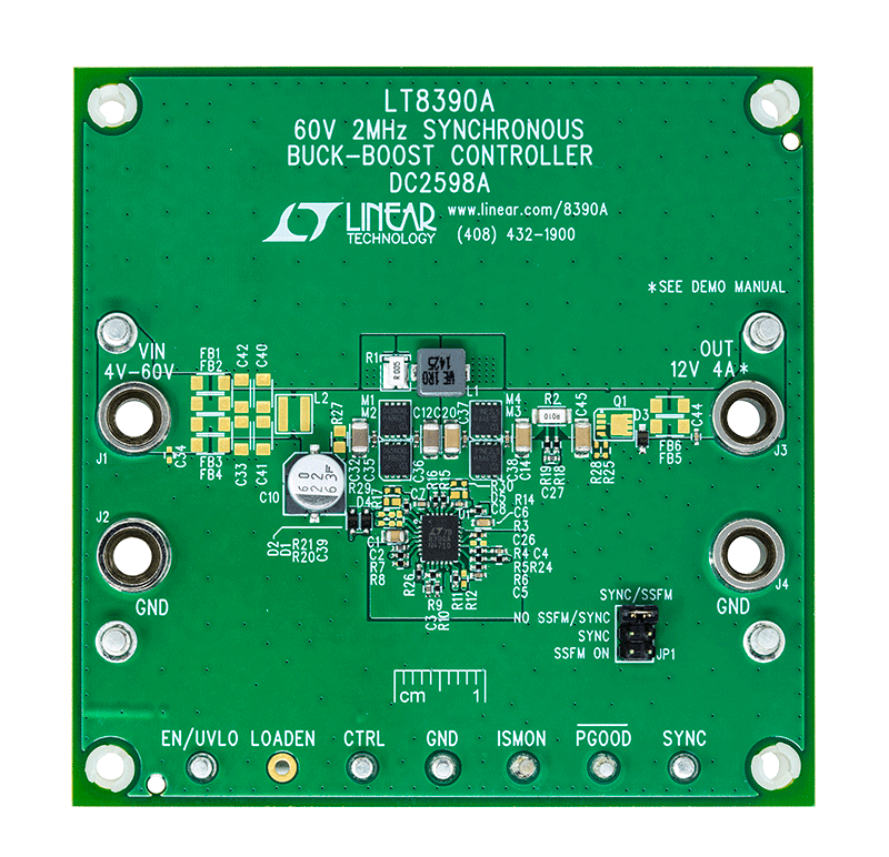 DC2598A Evaluation Board - Top View