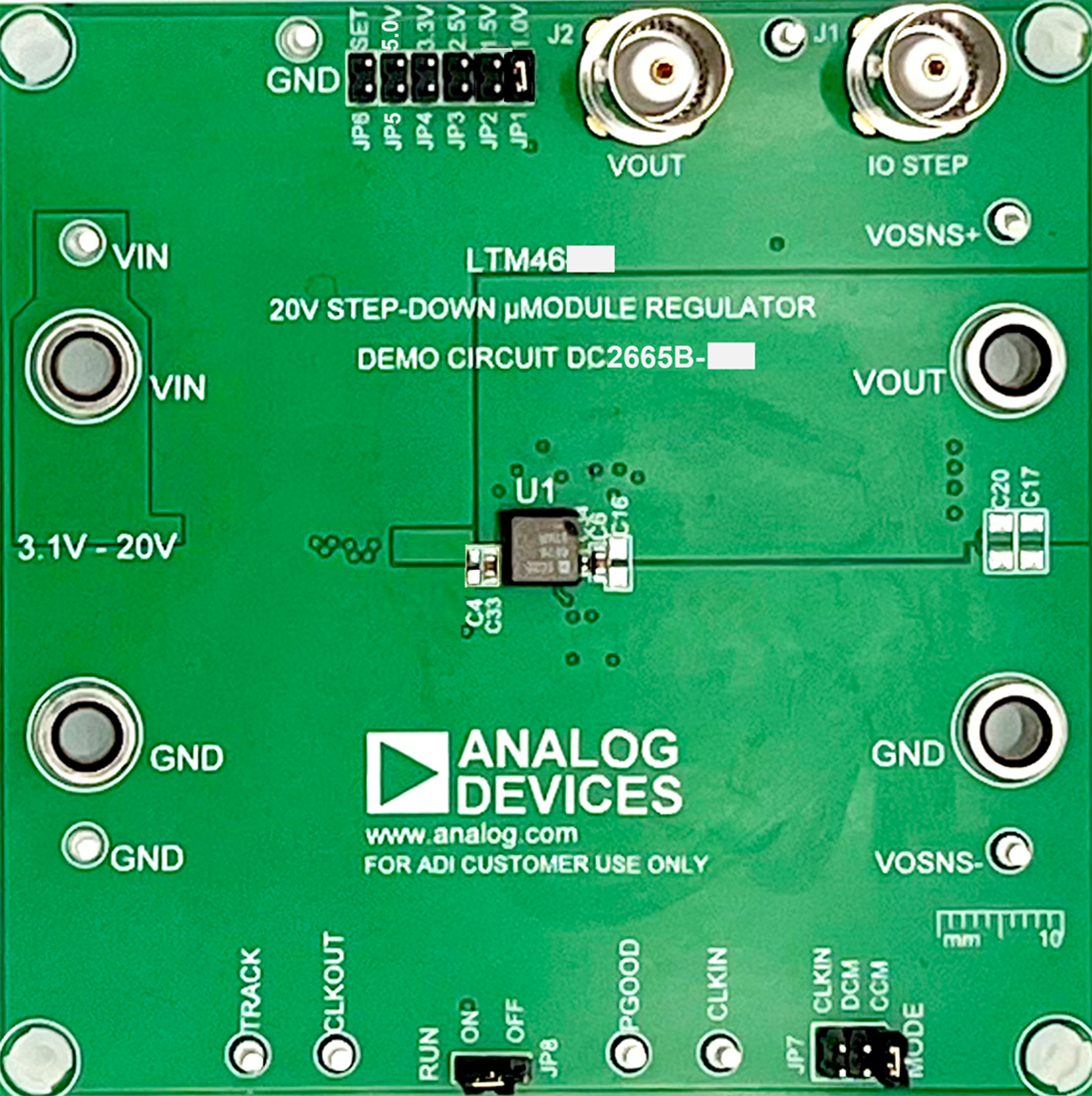 DC2665B-A Evaluation Board - Top View