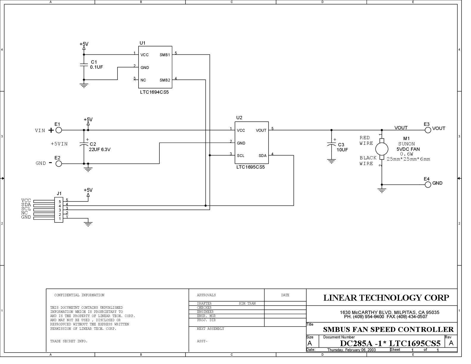 DC285A - Schematic