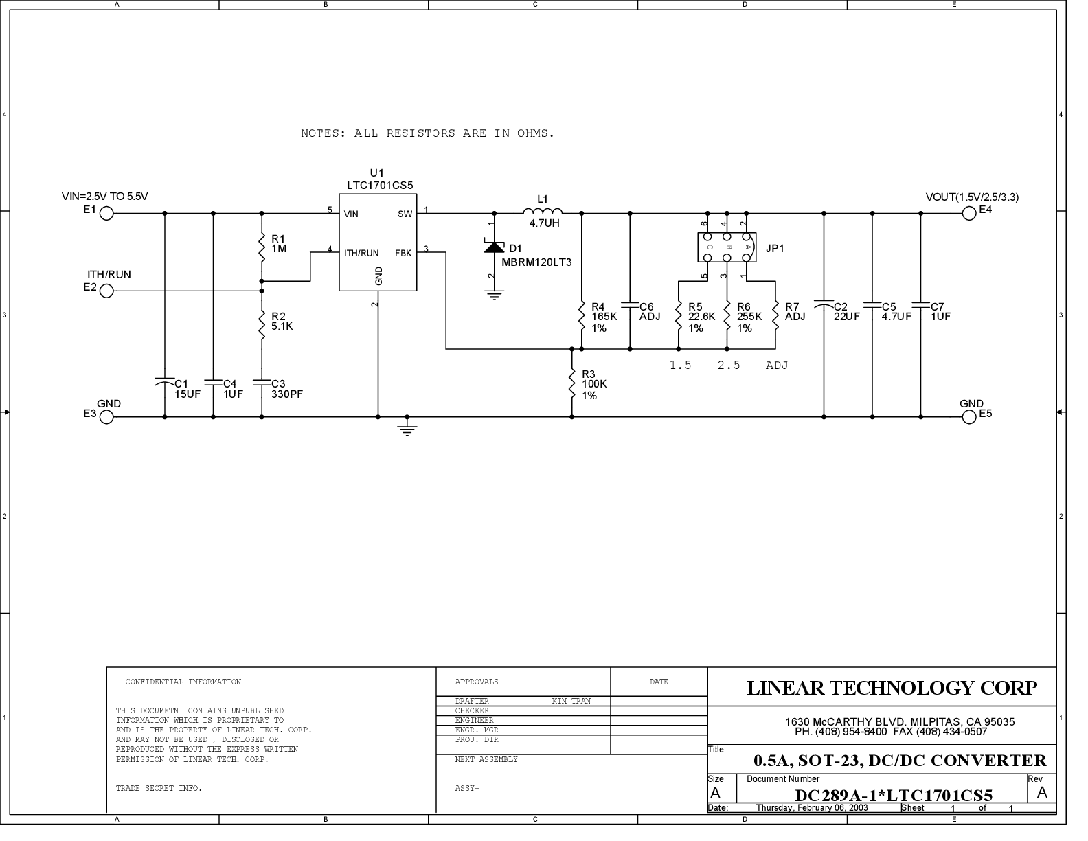 DC289A - Schematic