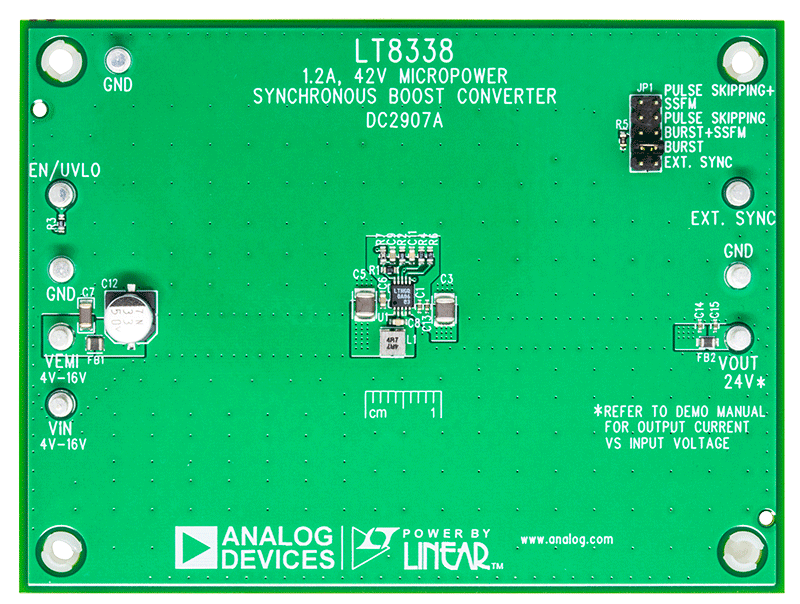 DC2907A Evaluation Board - Top View