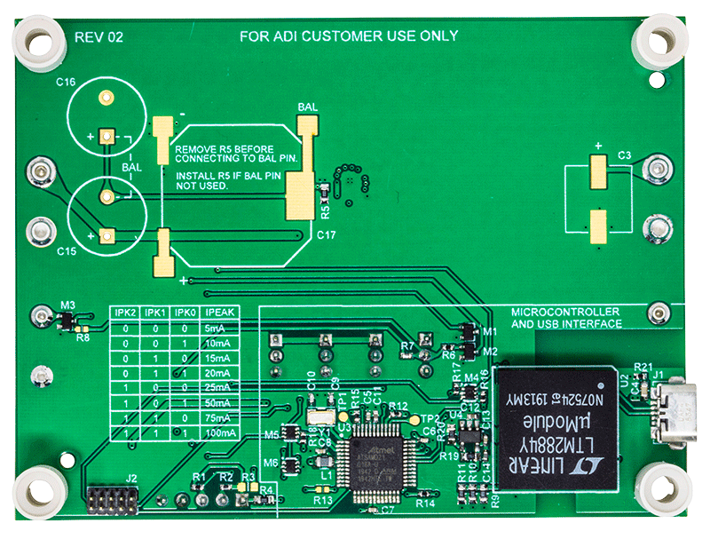 DC2973A Evaluation Board - Bottom View