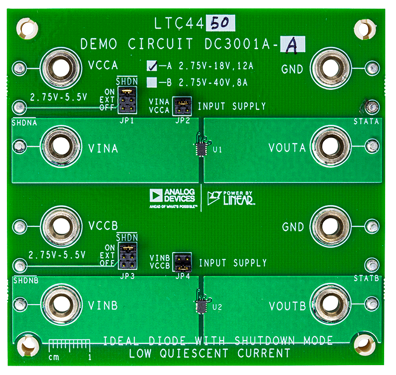 DC3001A-A Evaluation Board - Top View