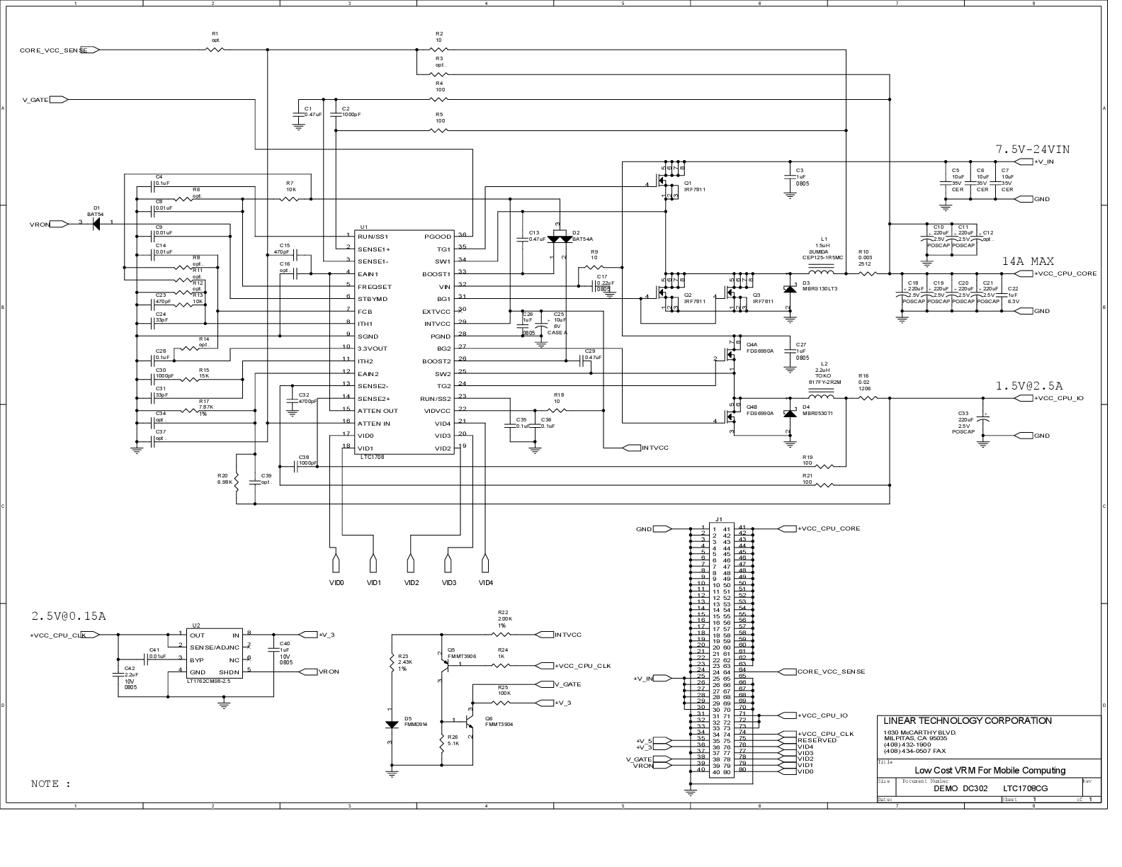 DC302A - Schematic