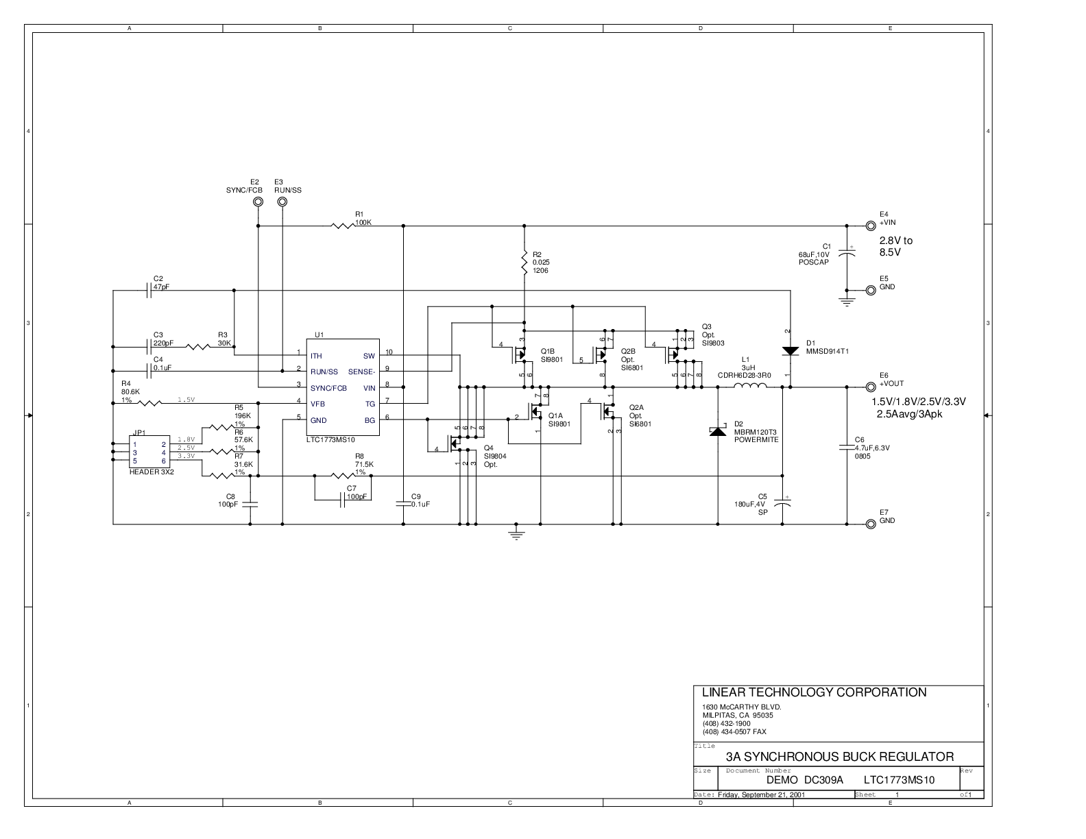 DC309A - Schematic