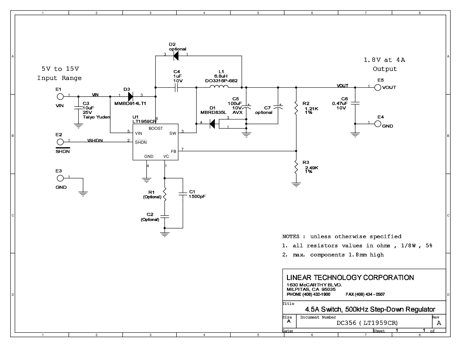 DC356A - Schematic