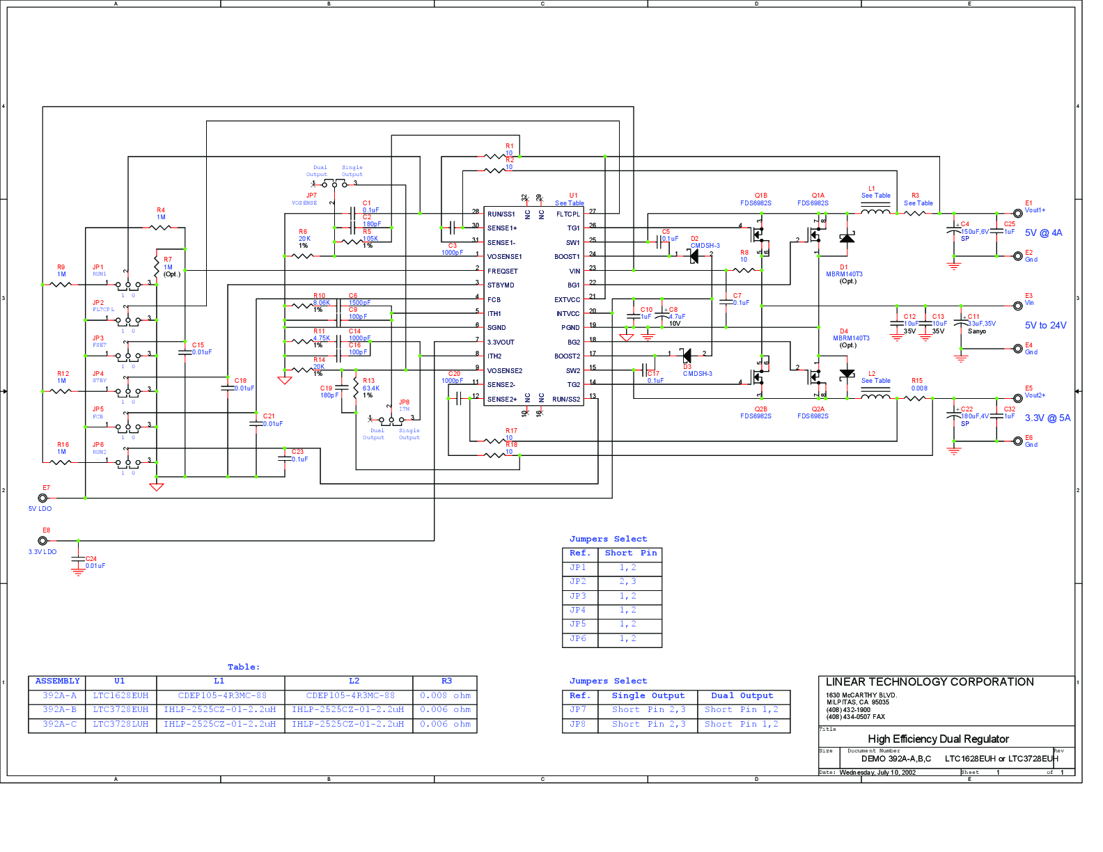 DC392A-B - Schematic
