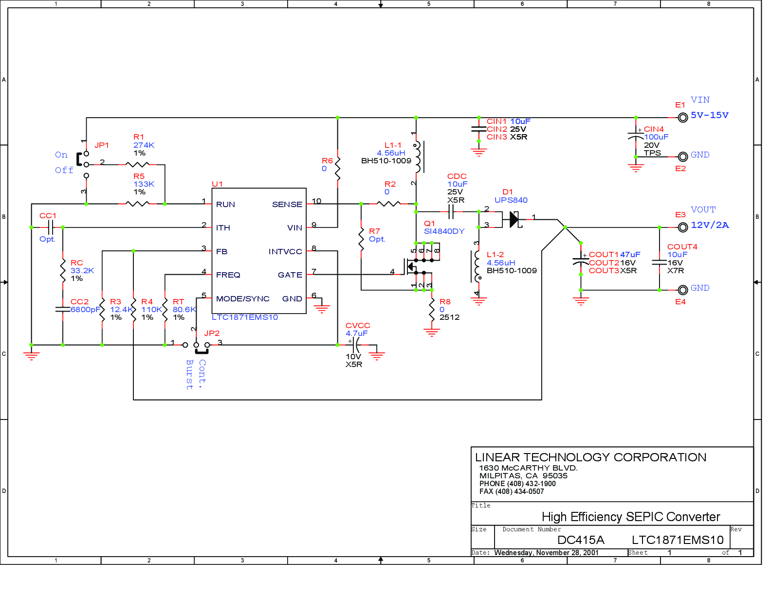DC415A - Schematic