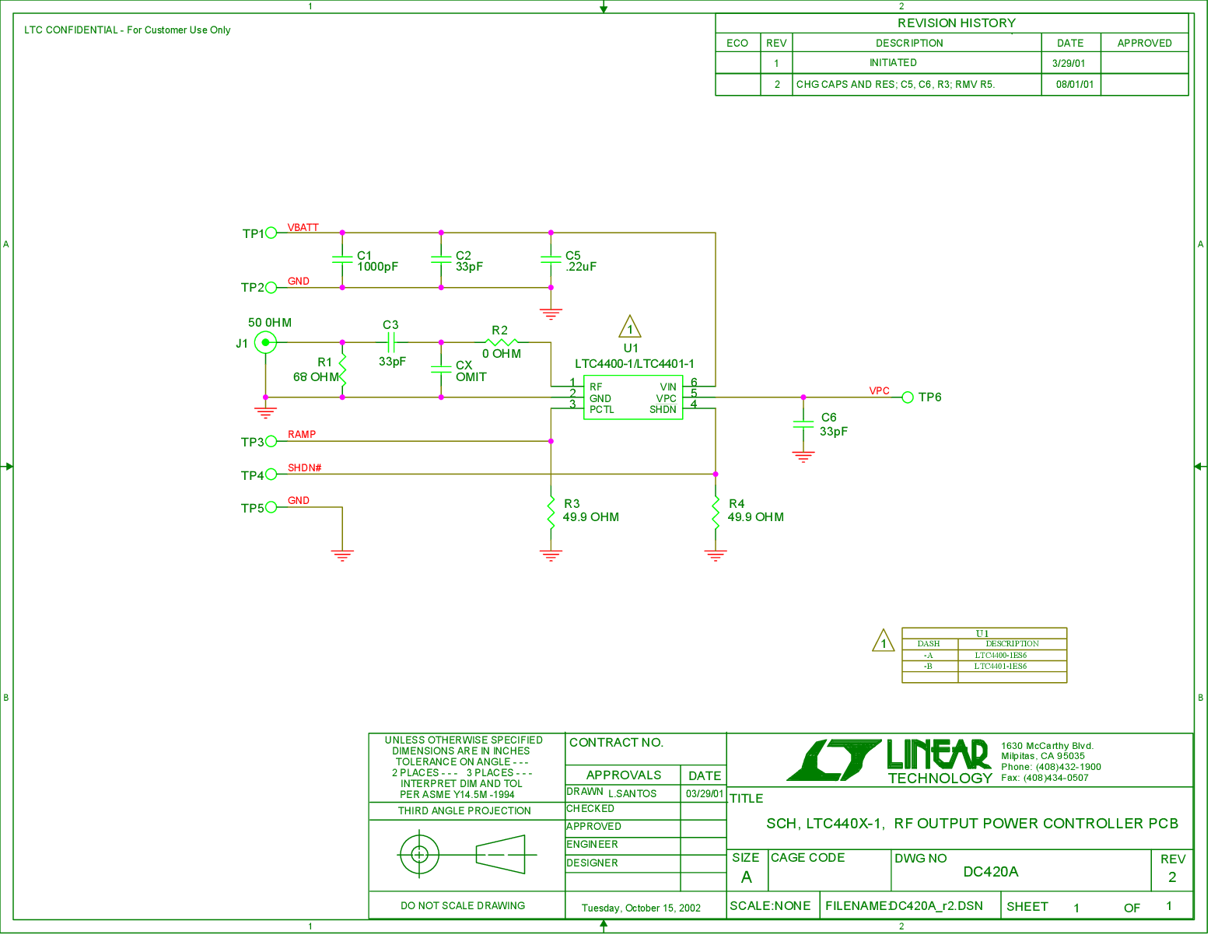 DC420A-B - Schematic