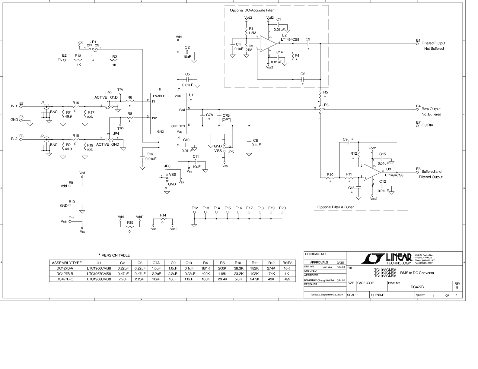 DC427B-A - Schematic