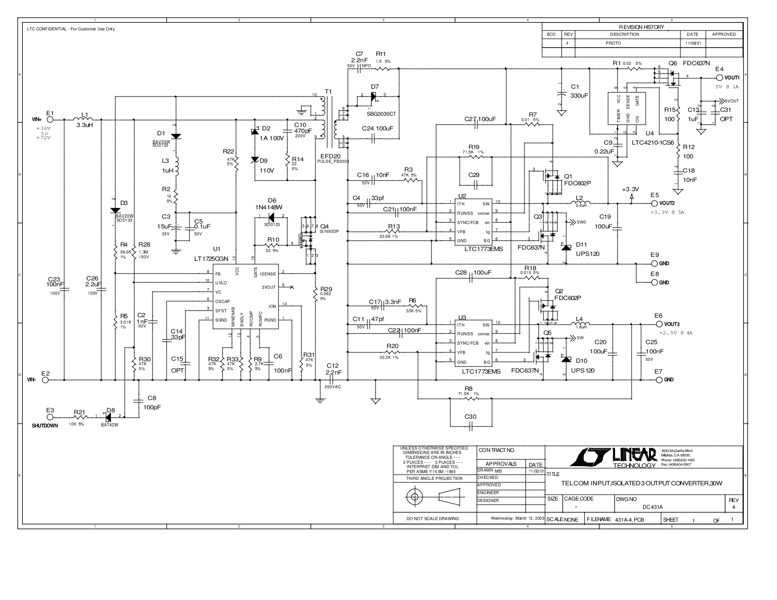 DC431A - Schematic