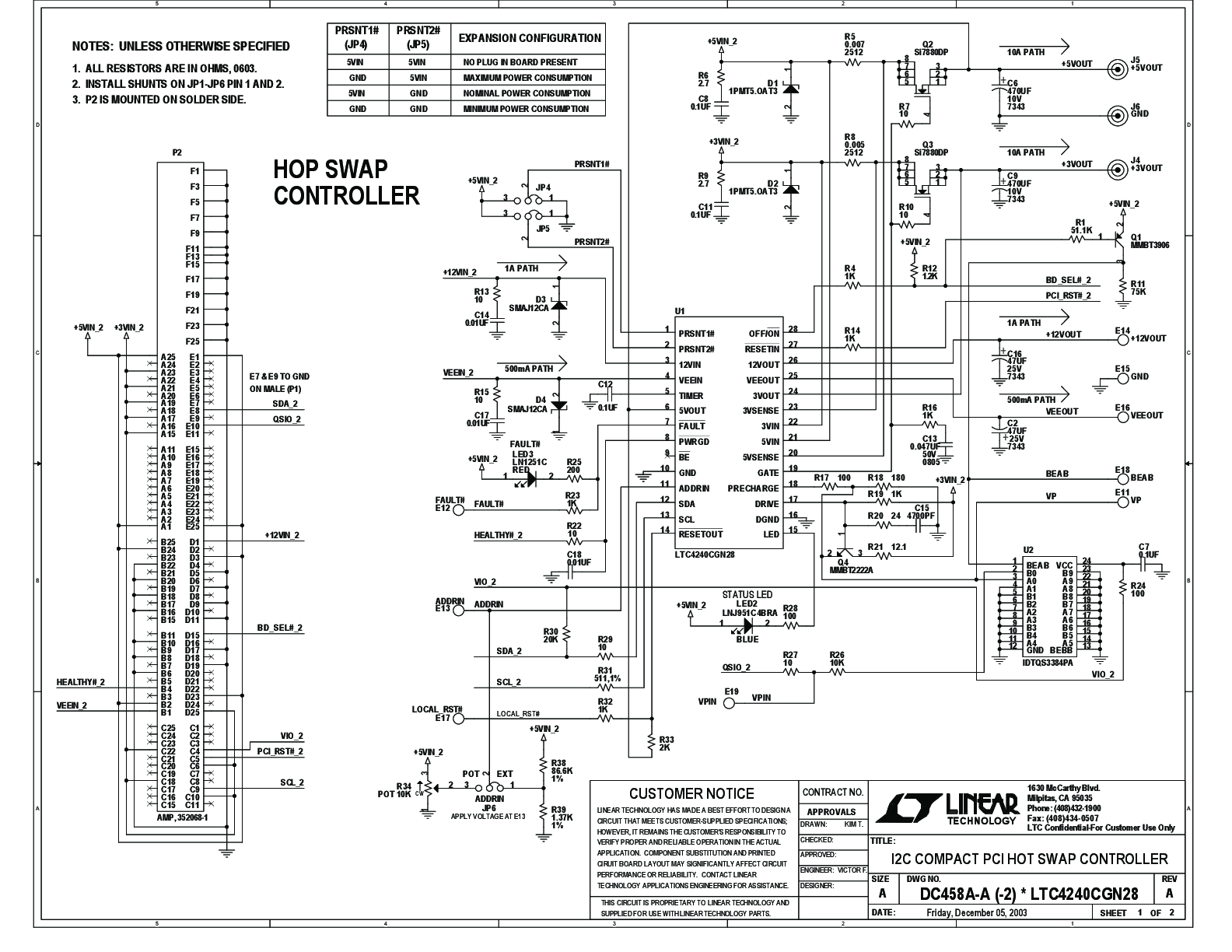 DC458A - Schematic