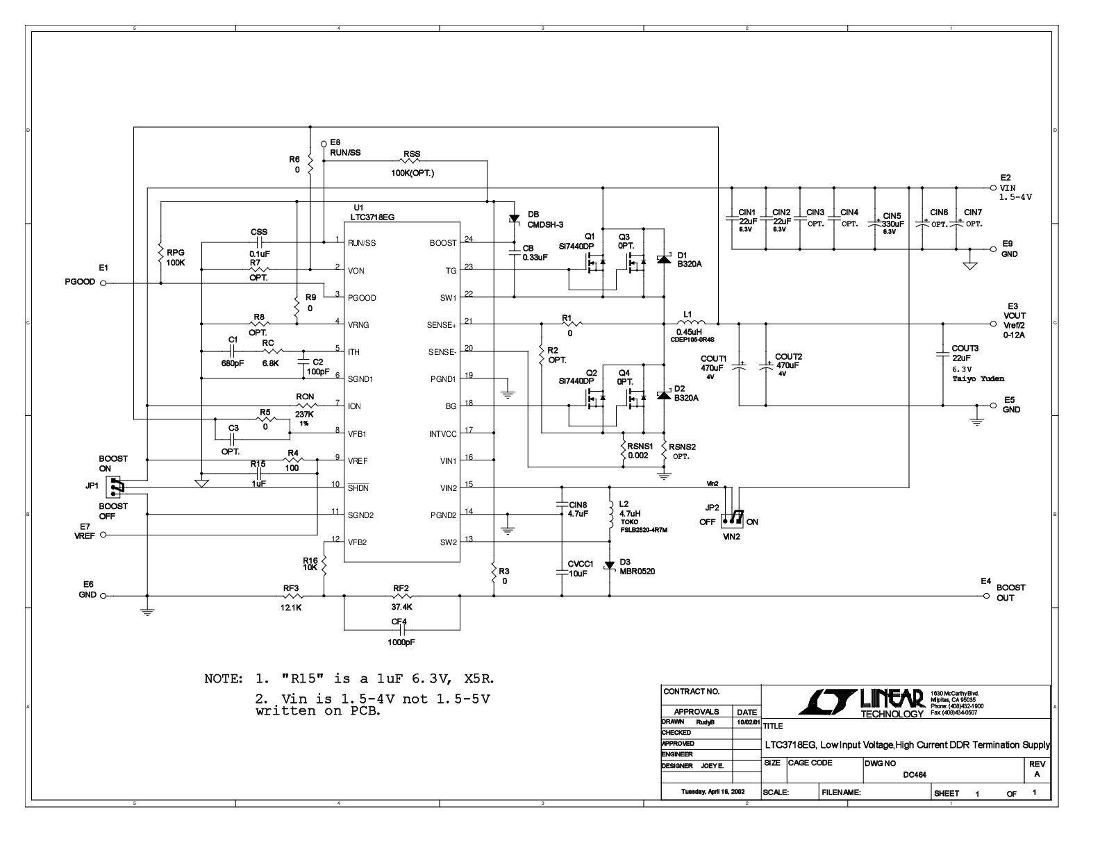 DC464A - Schematic