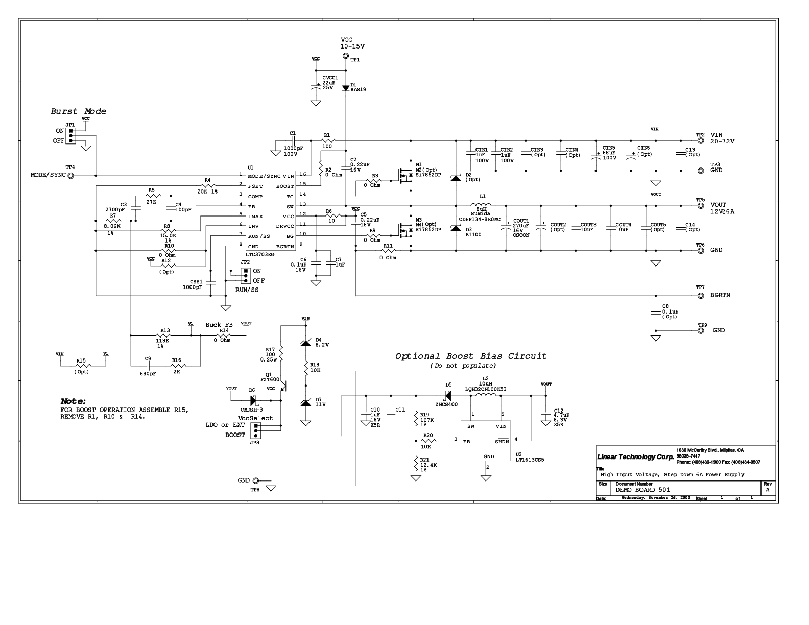 DC501A - Schematic