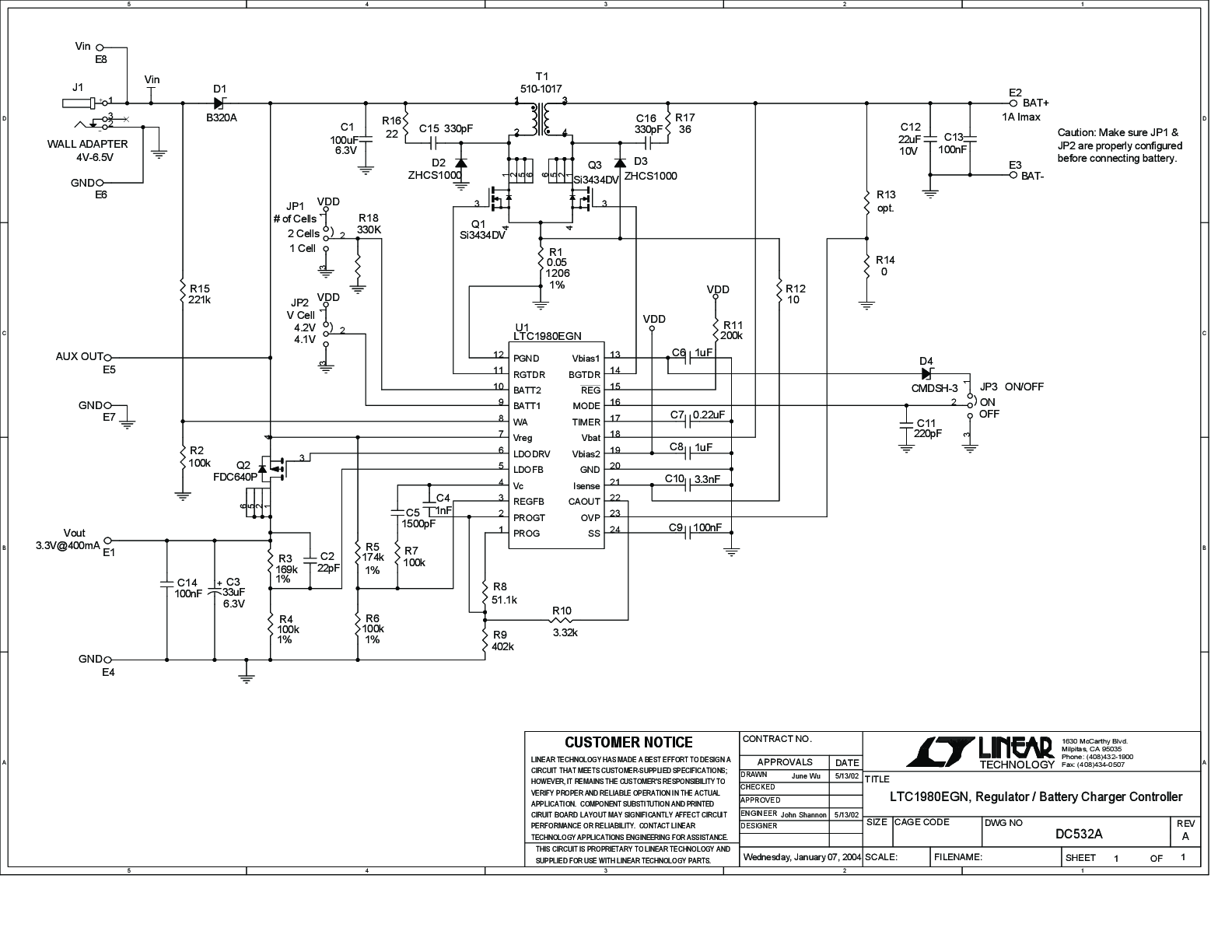 DC532A - Schematic