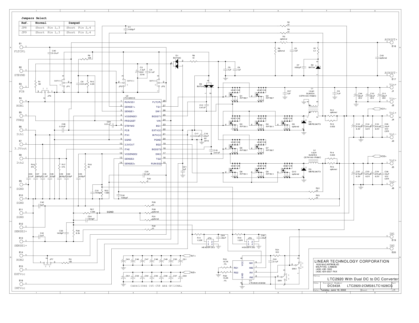 DC543A - Schematic