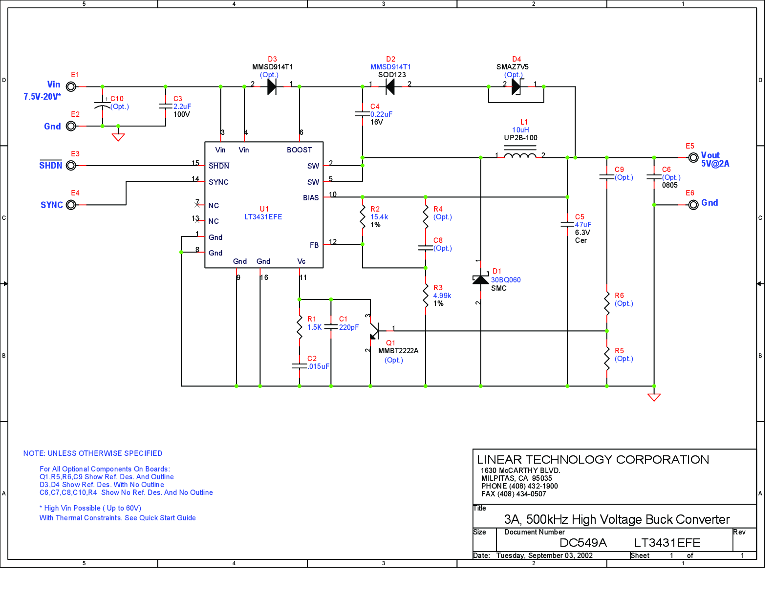 DC549A - Schematic