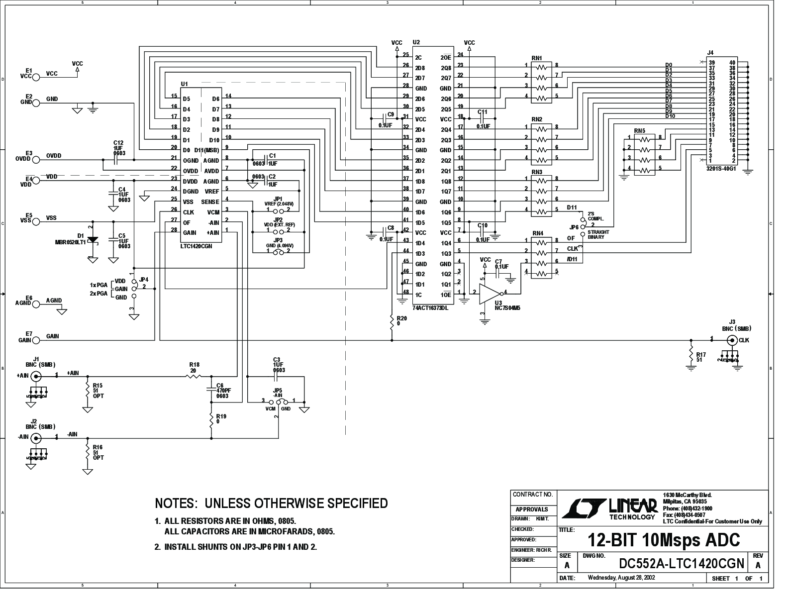 DC552A - Schematic
