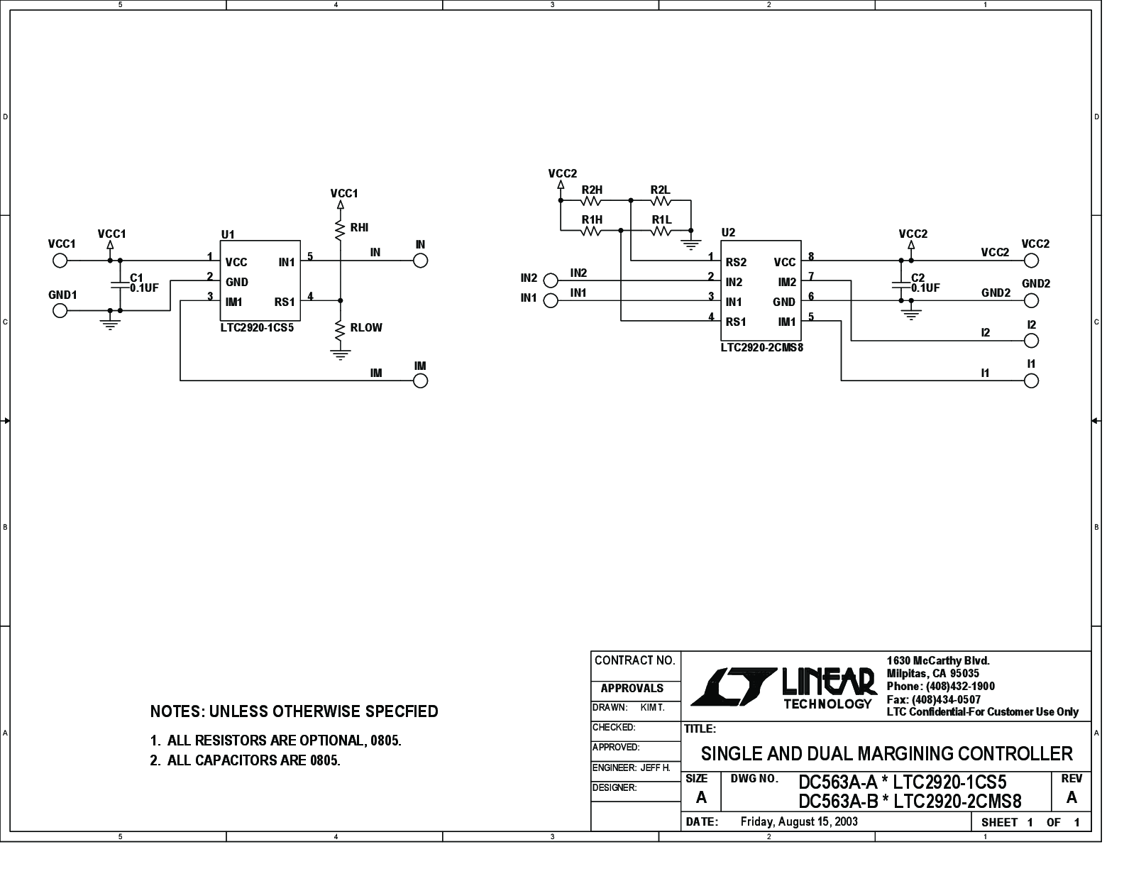 DC563A - Schematic