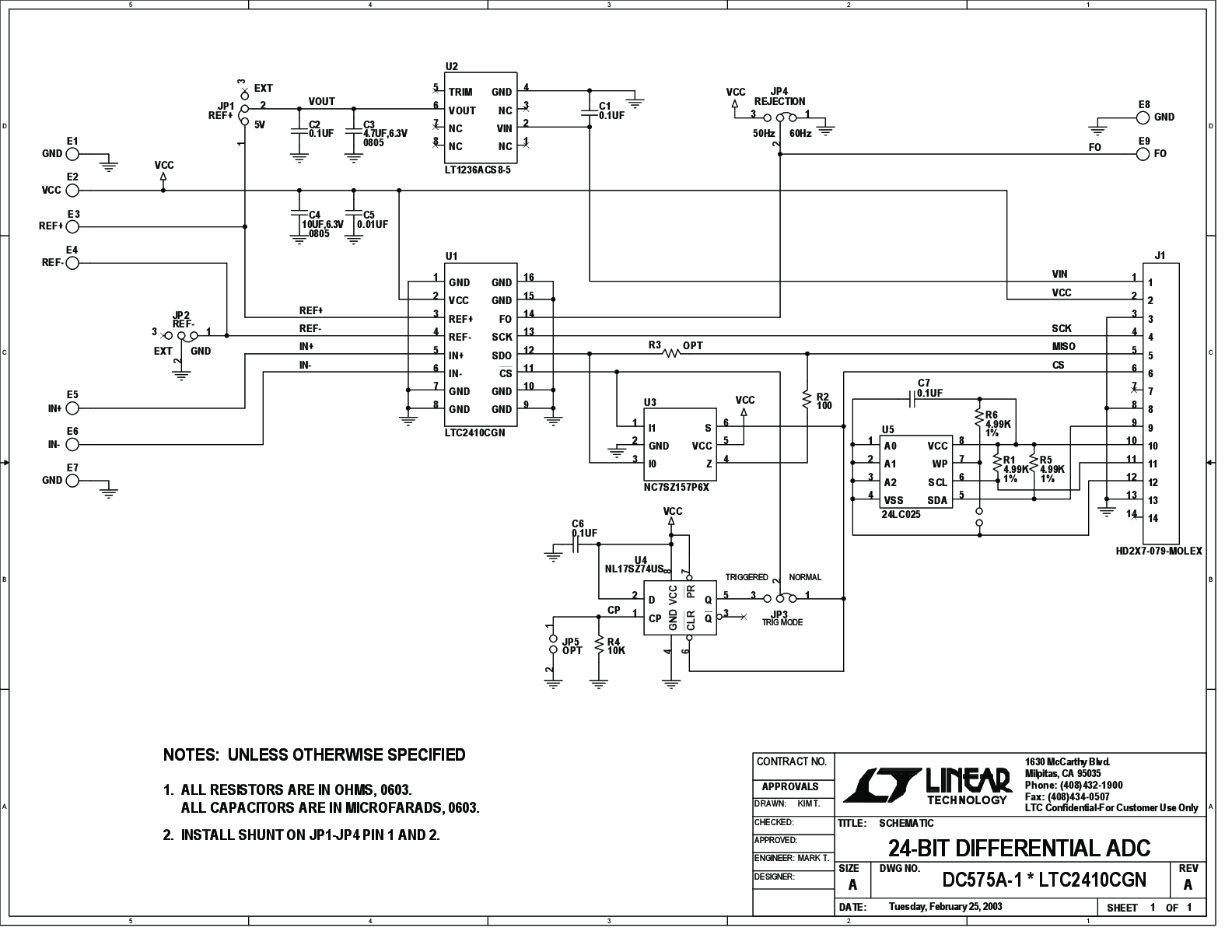 DC575A - Schematic