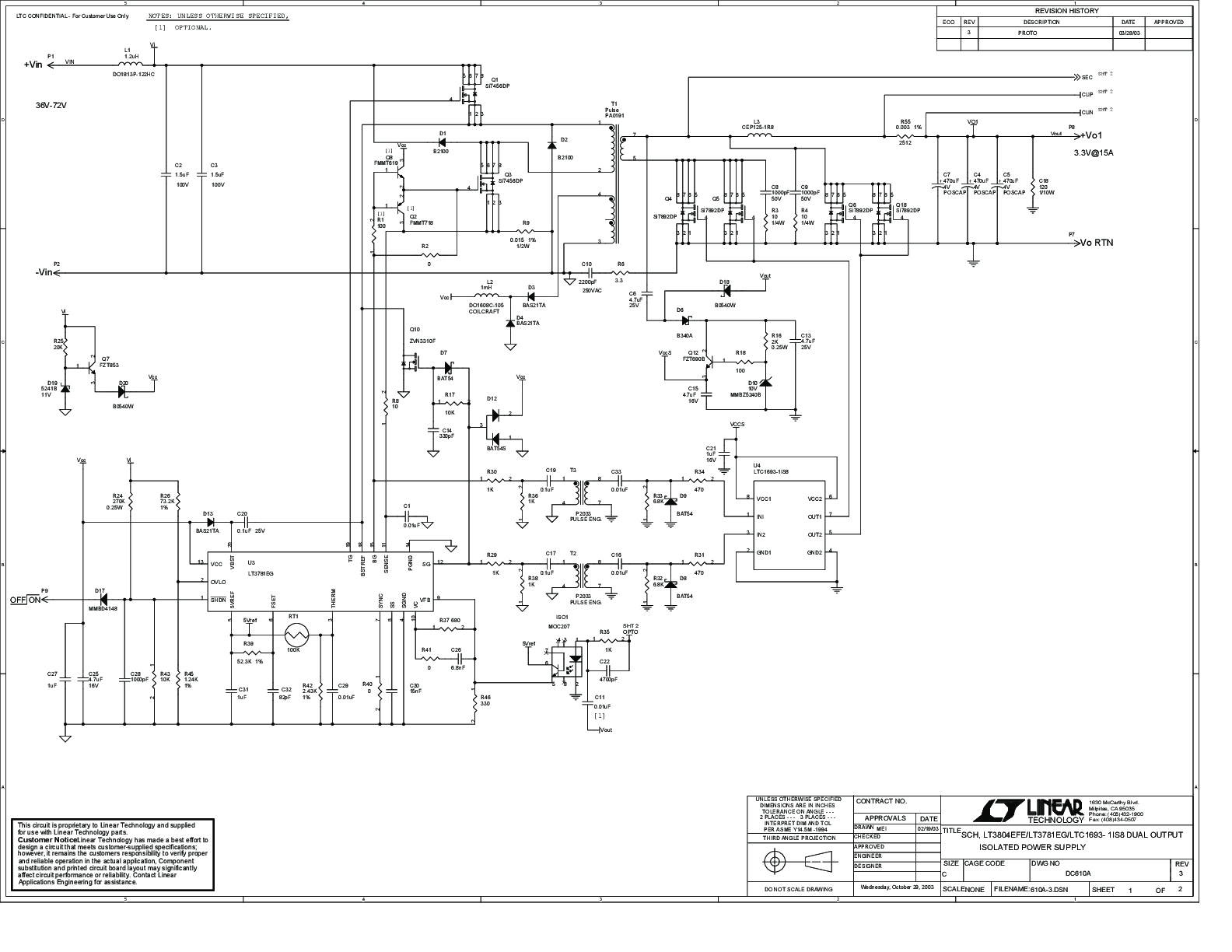 DC610A - Schematic