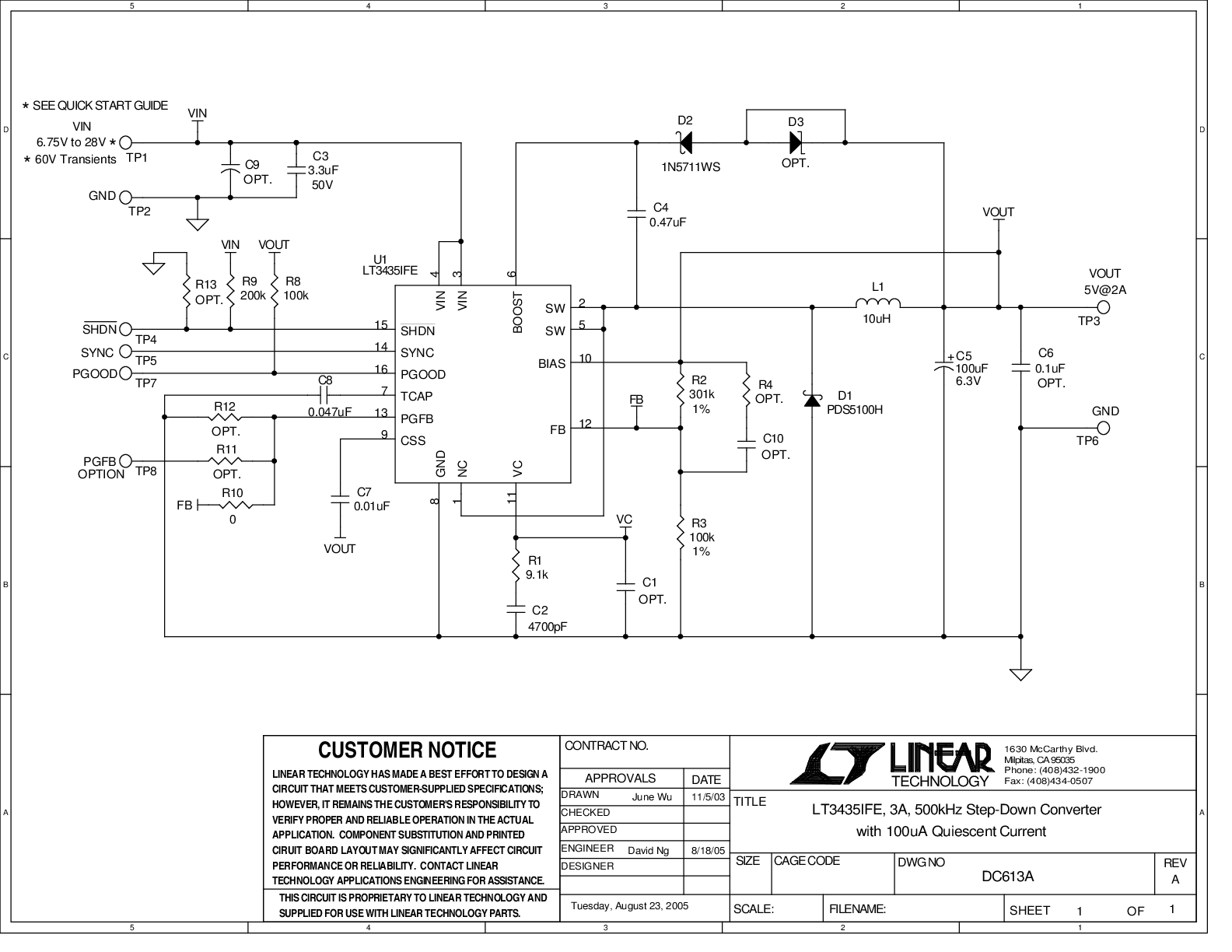DC613A - Schematic