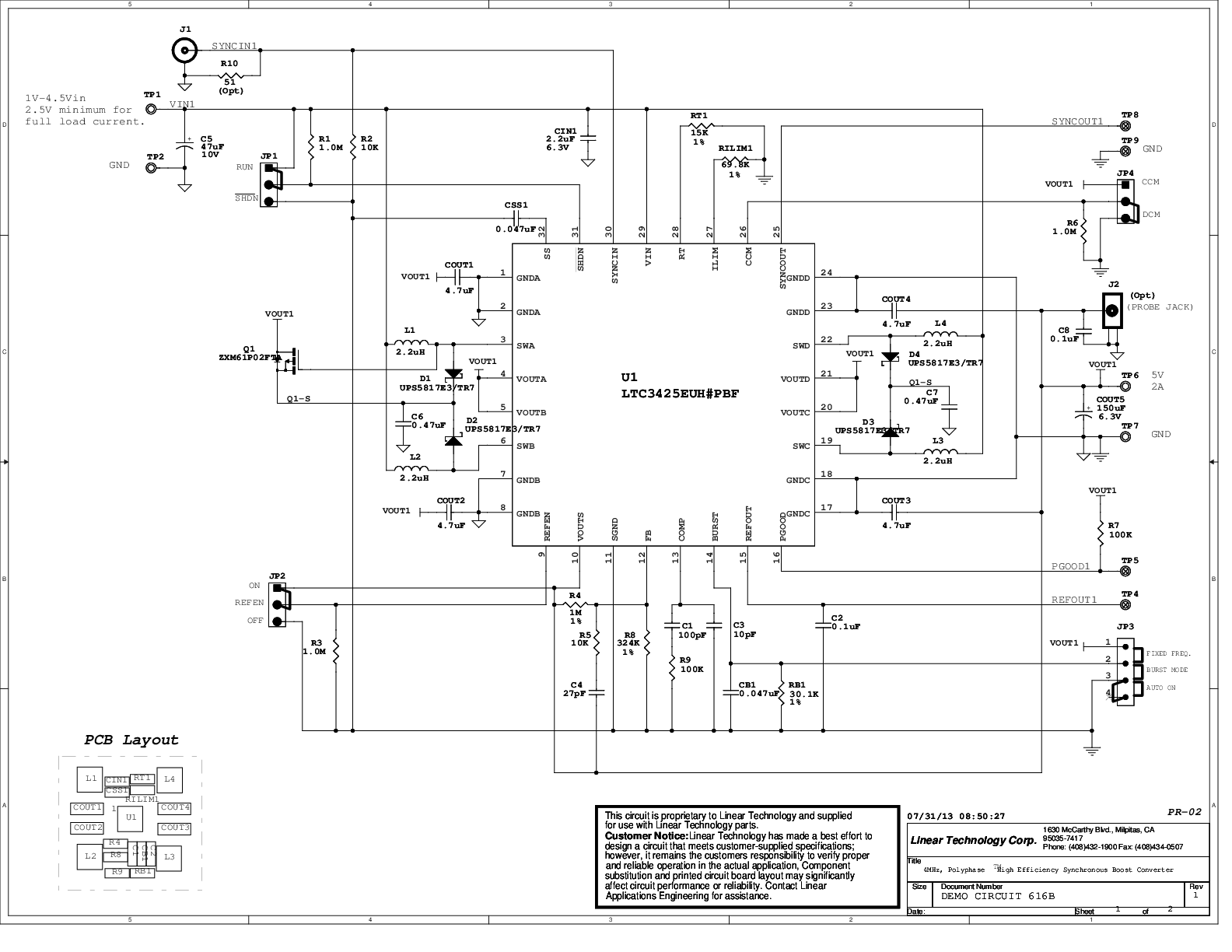 DC616B - Schematic