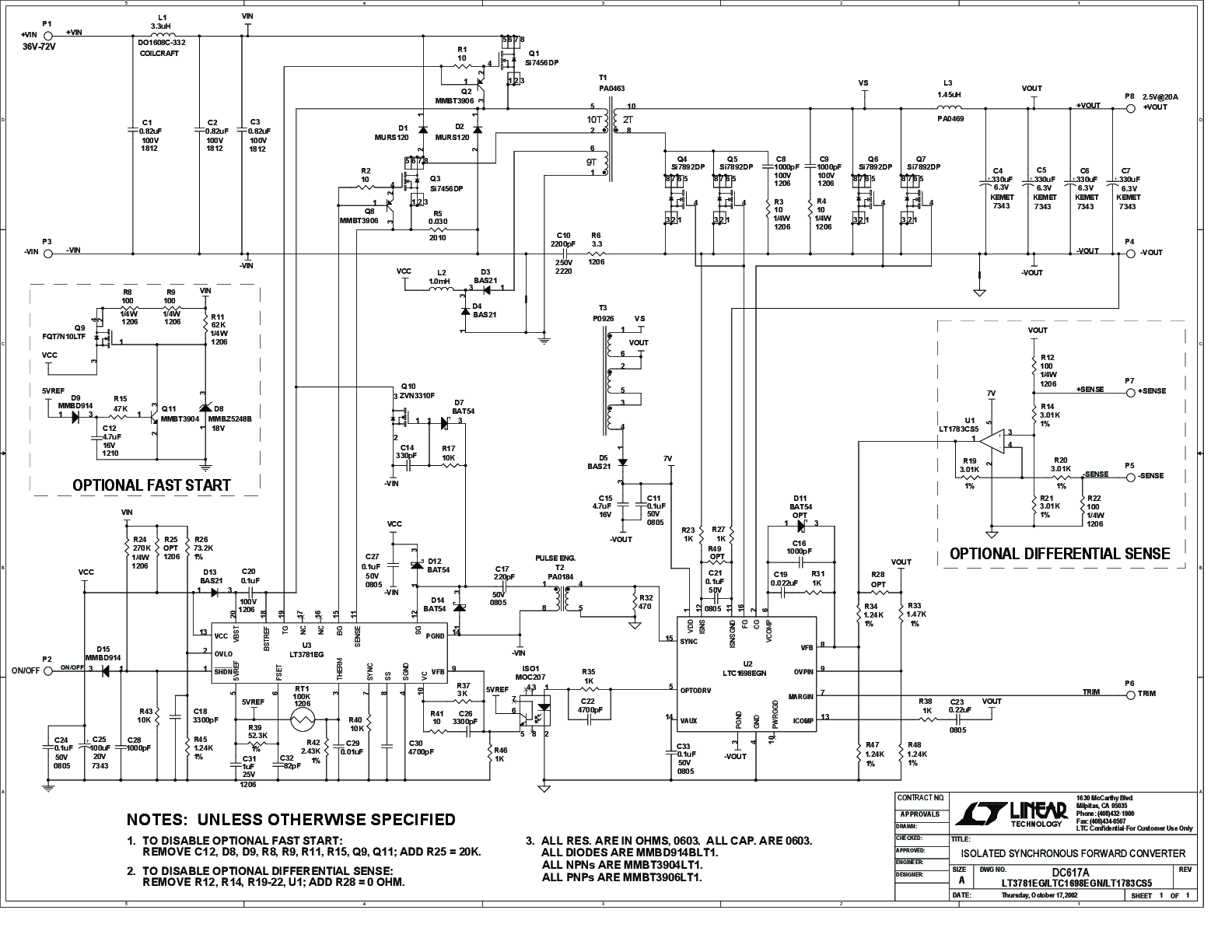 DC617A - Schematic