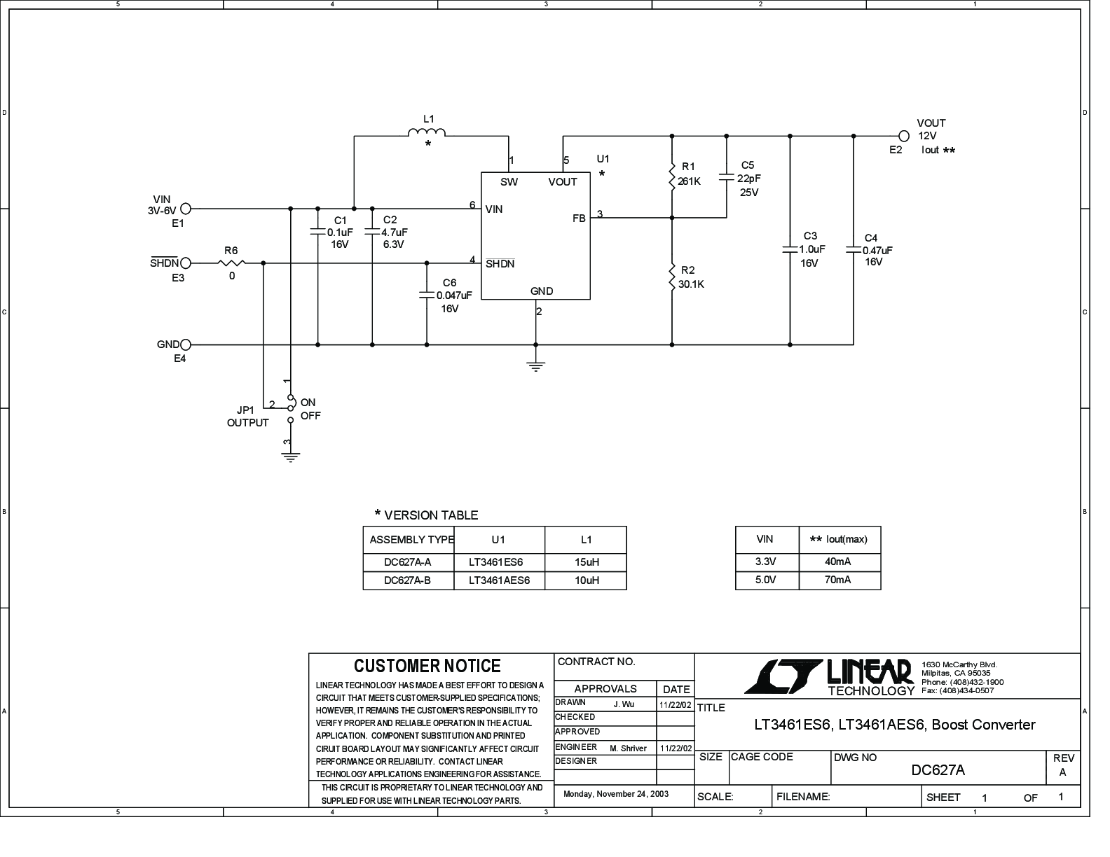 DC627A-A - Schematic