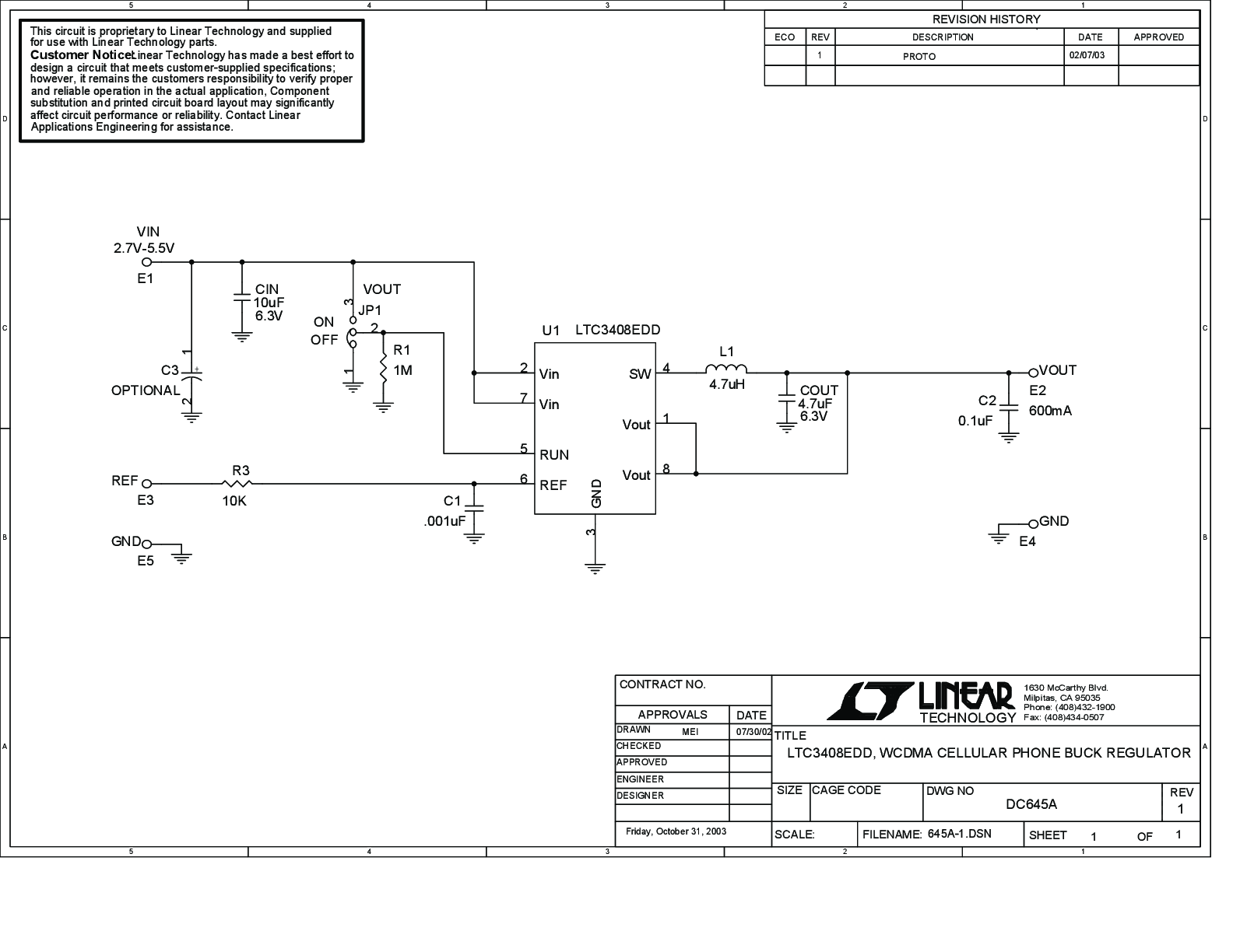 DC645A - Schematic