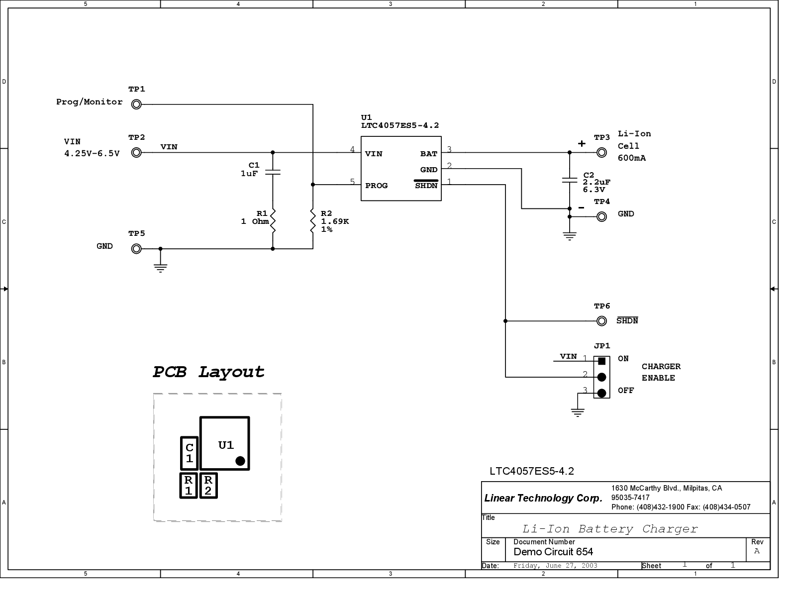 DC654A - Schematic