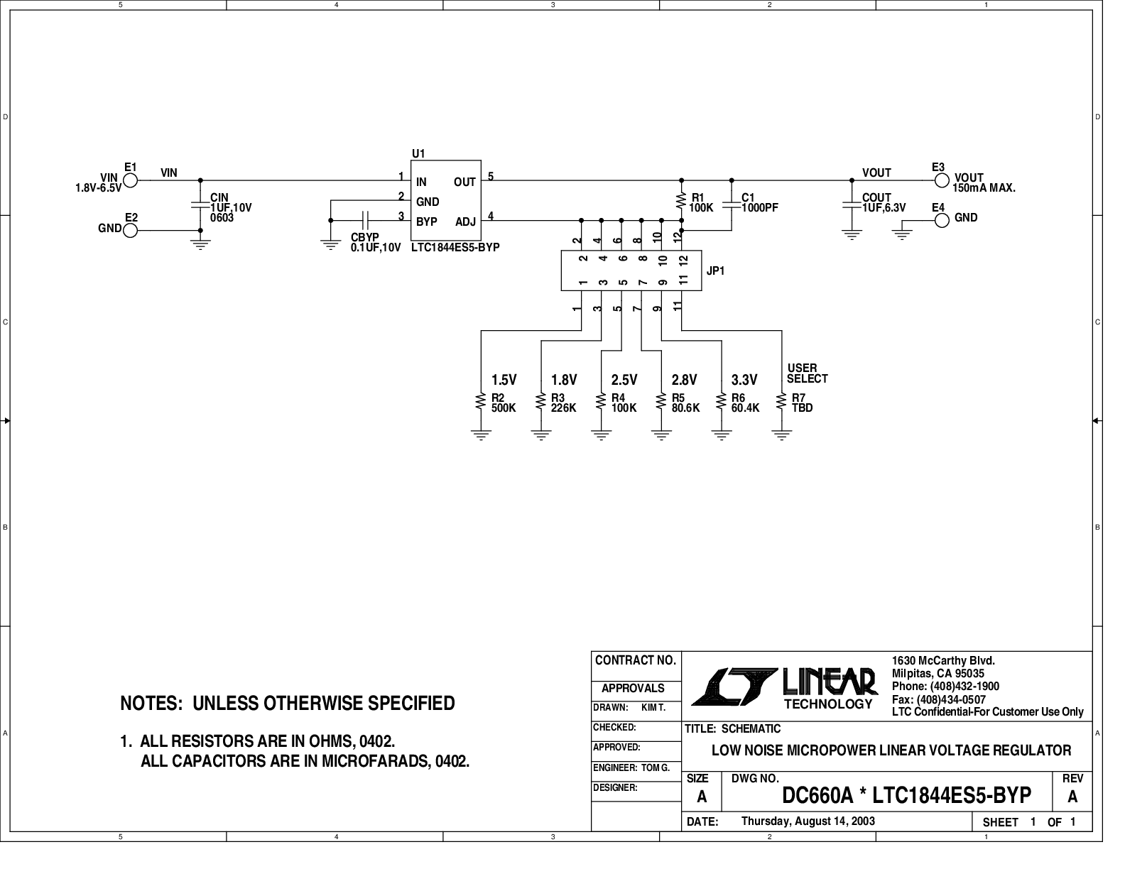 DC660A - Schematic