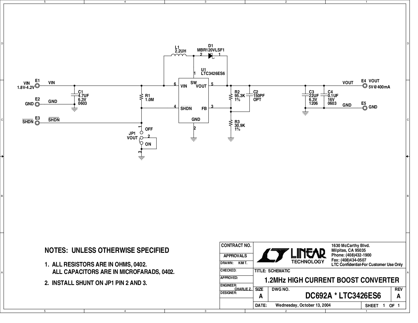 DC692A - Schematic