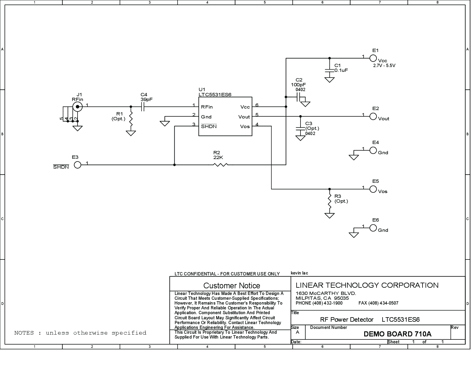 DC710A - Schematic