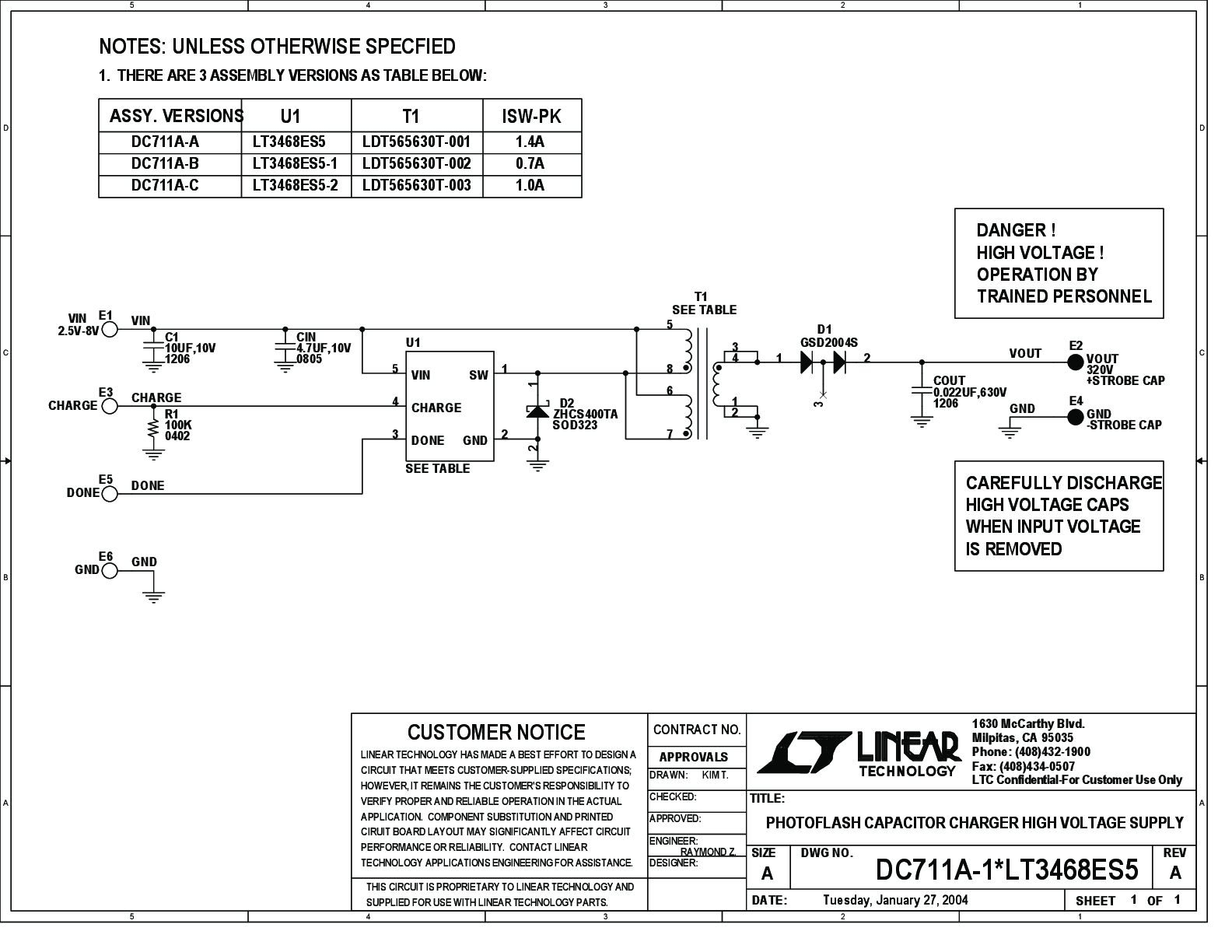 DC711A-A - Schematic
