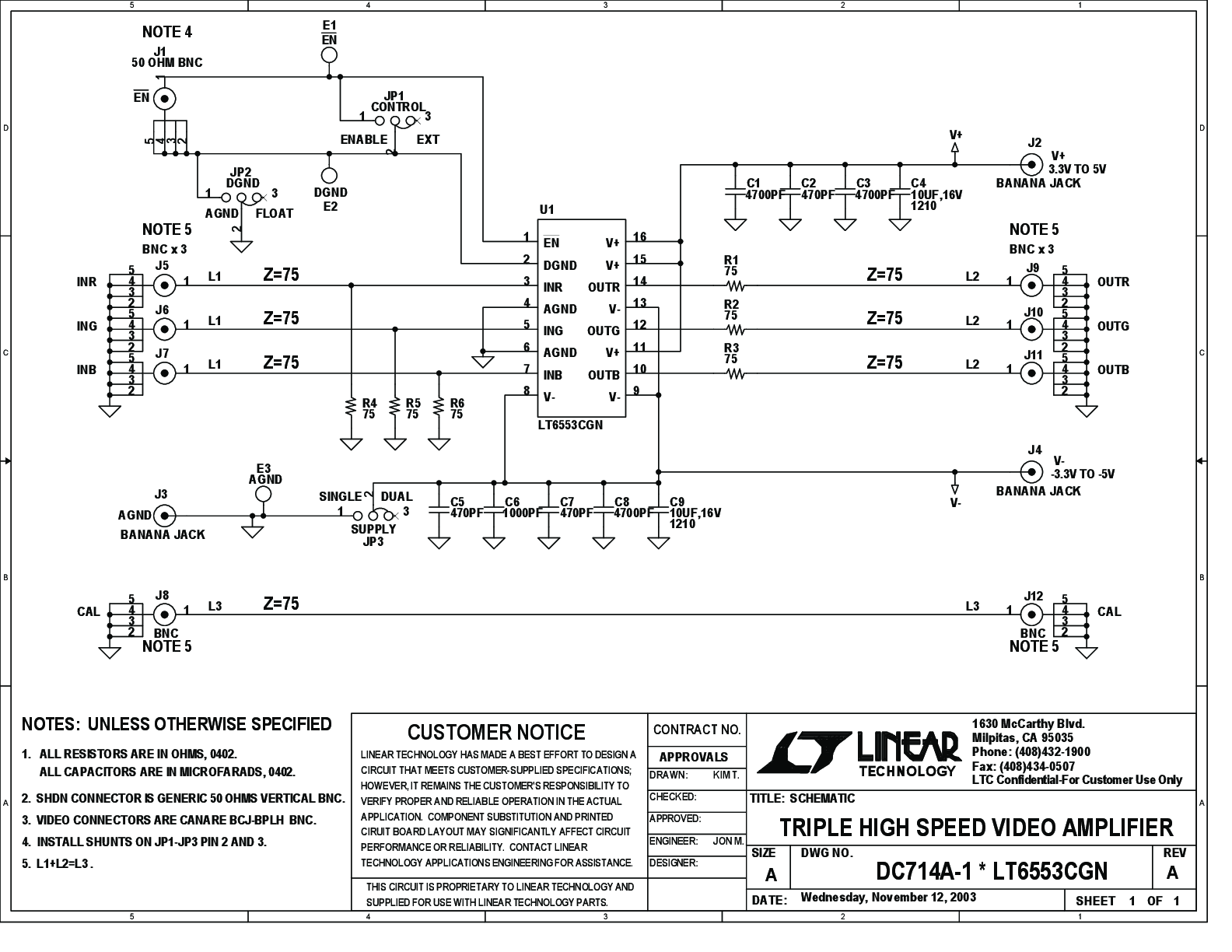 DC714A - Schematic