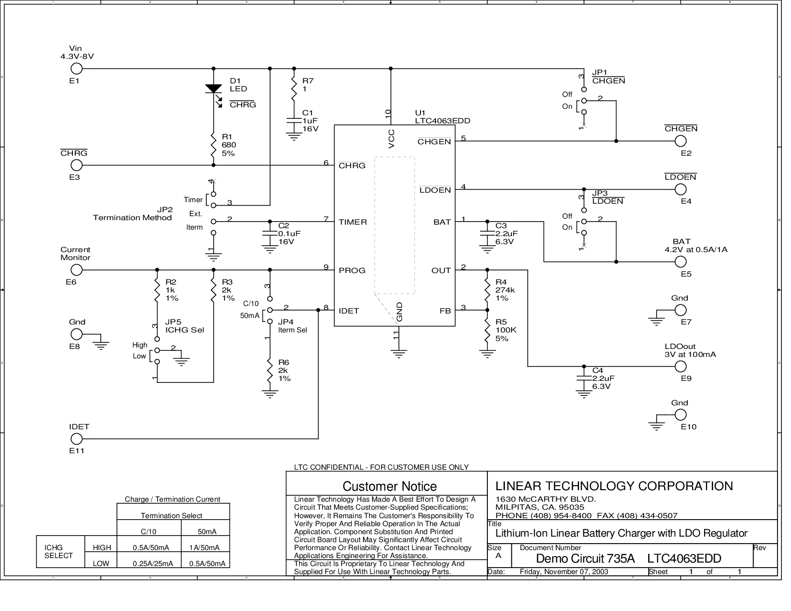 DC735A - Schematic
