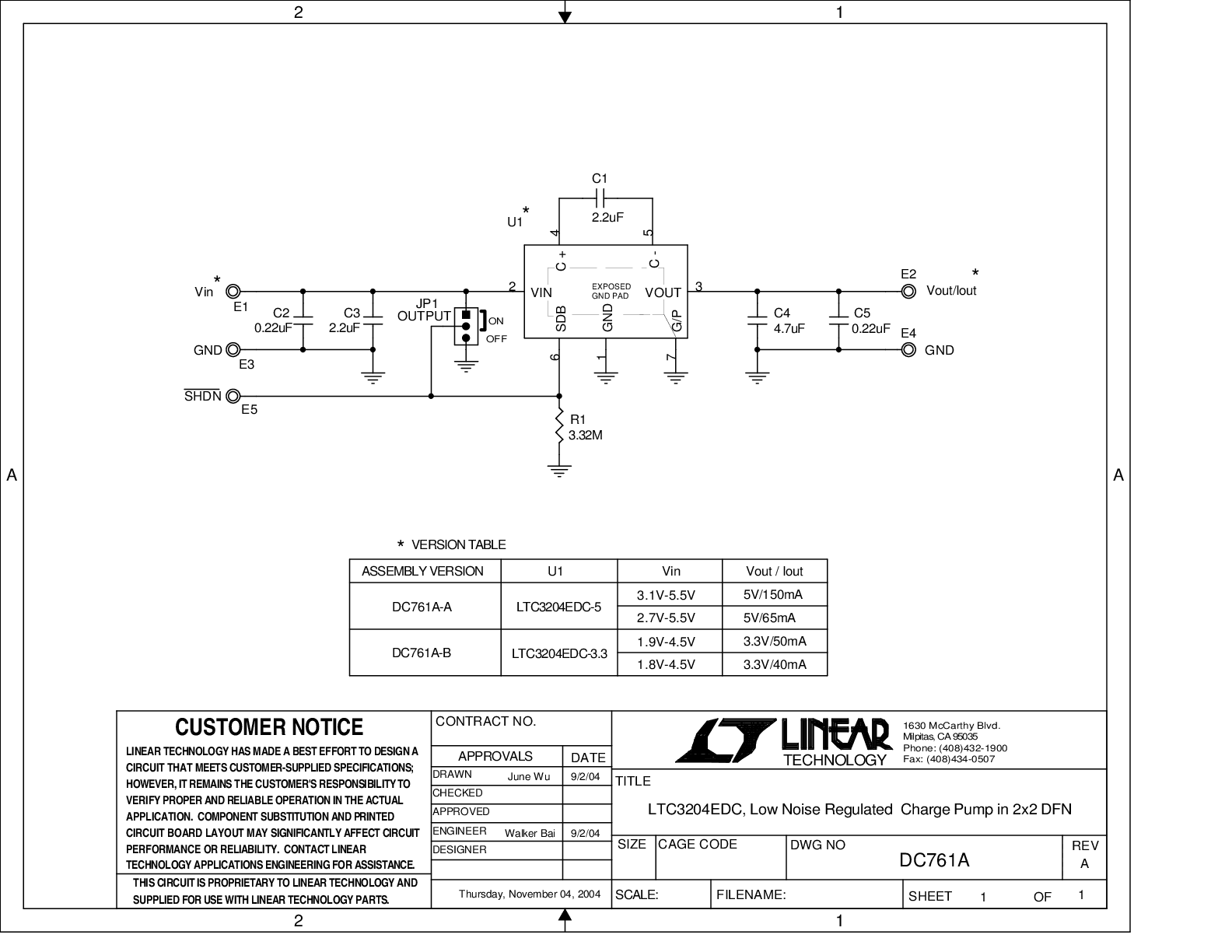 DC761A-A - Schematic