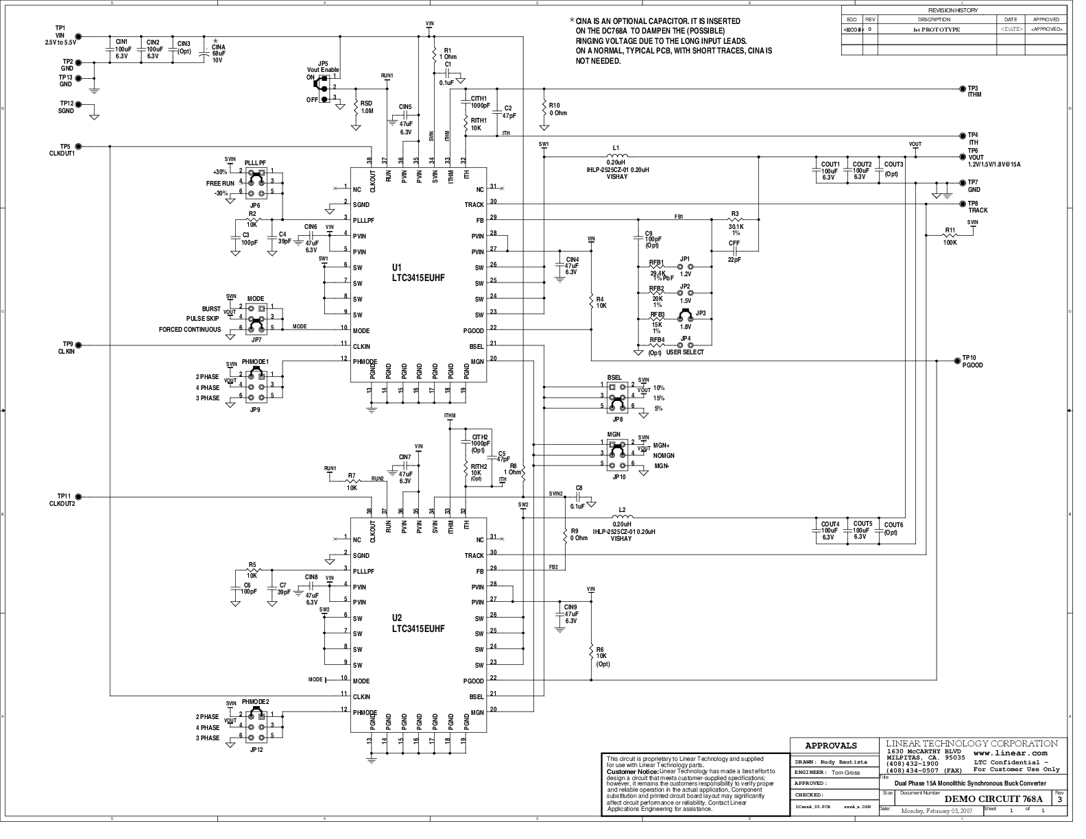 DC768A - Schematic