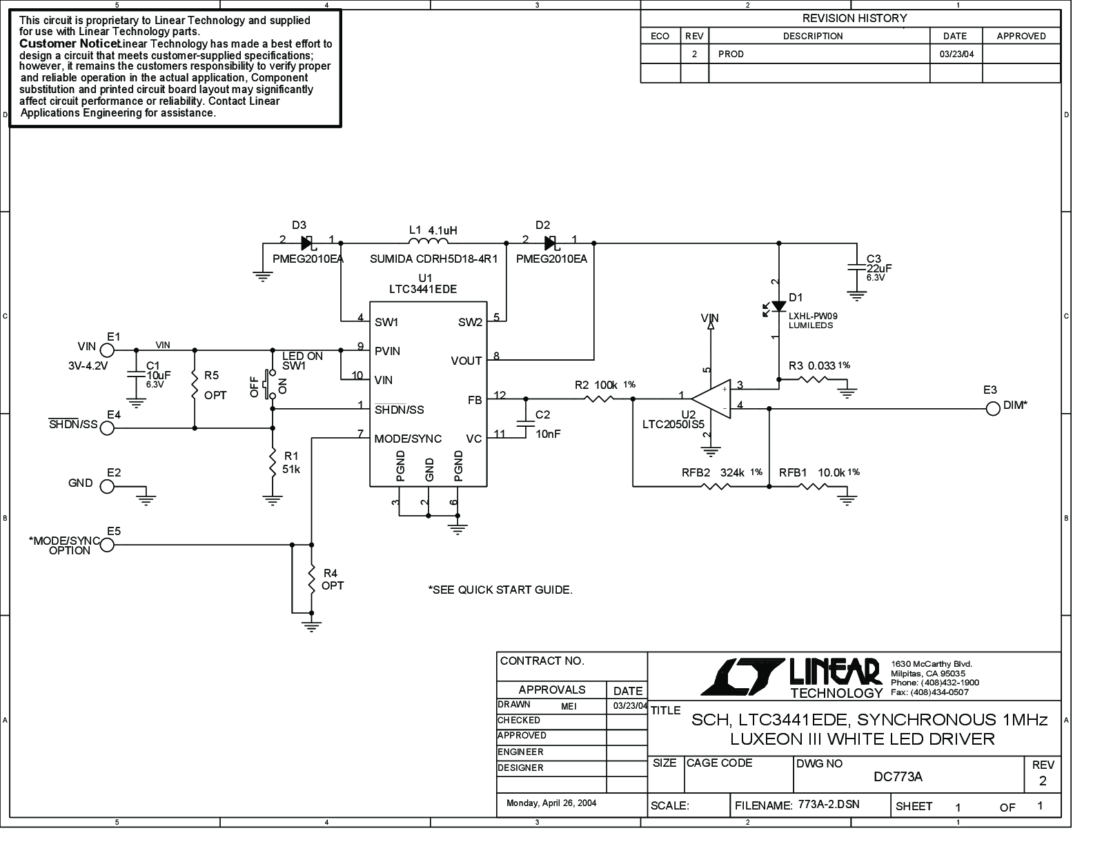 DC773A - Schematic