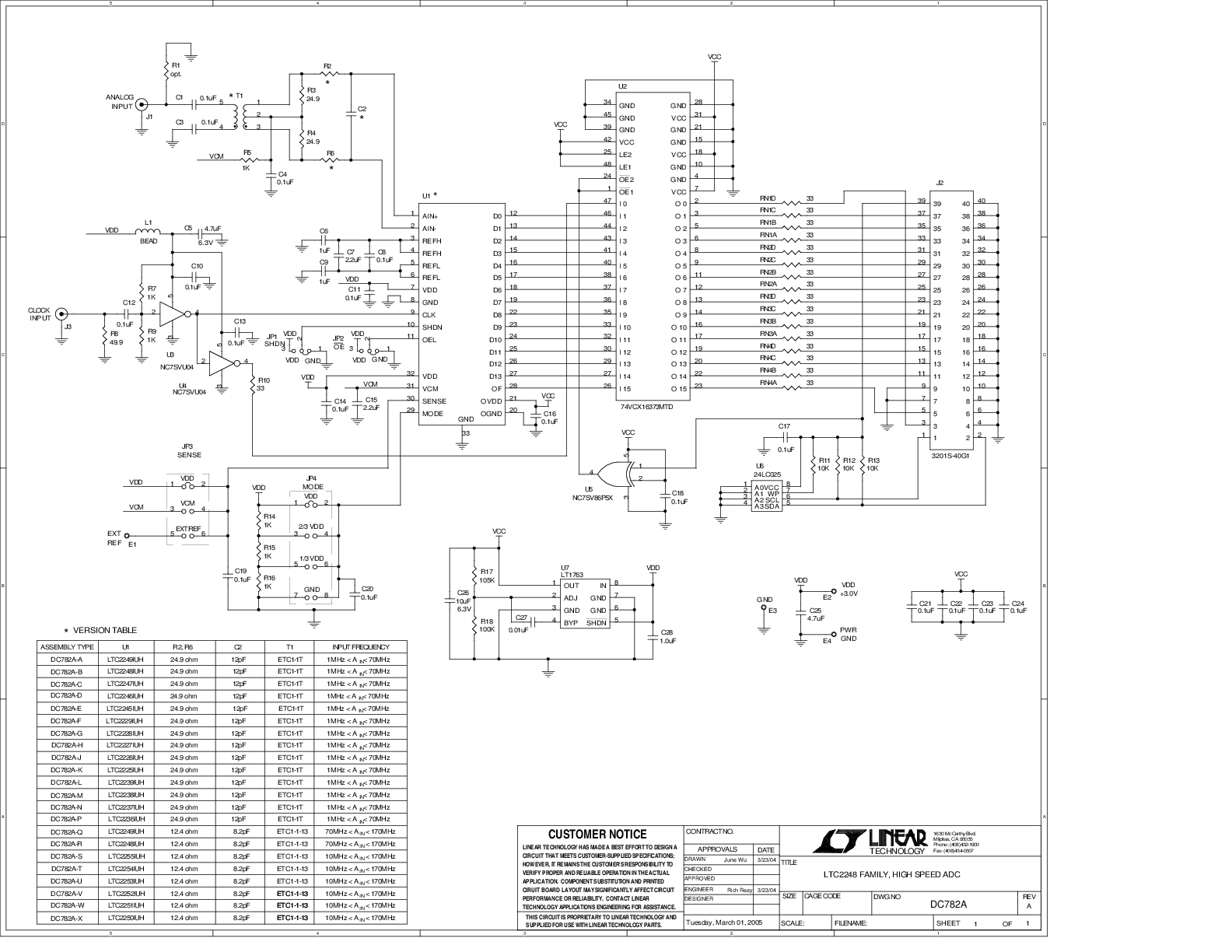 DC782A-A - Schematic