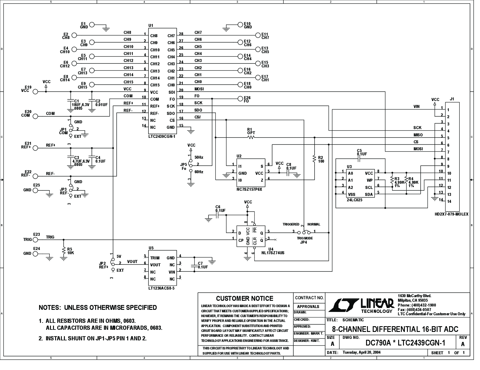 DC790A - Schematic
